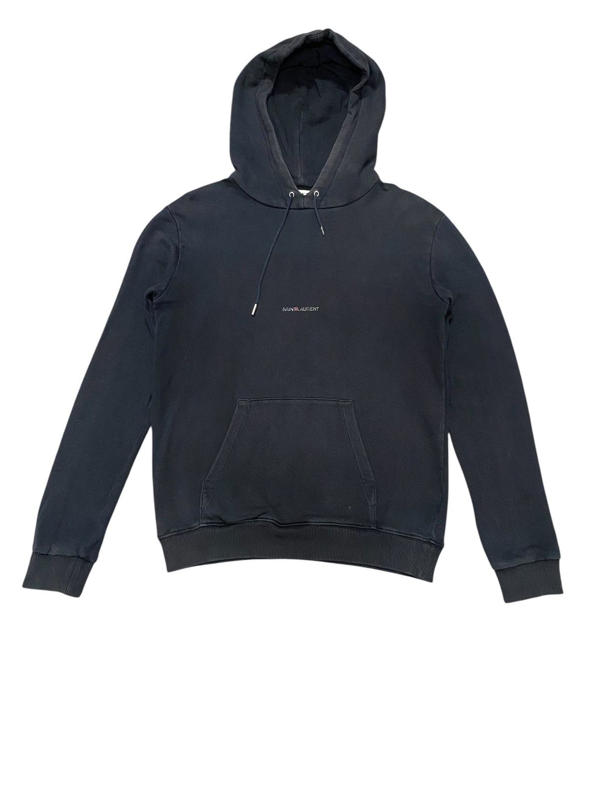 Saint Laurent Paris Saint Laurent centre small logo sunfaded hoodie Size US XS / EU 42 / 0 - 3 Thumbnail