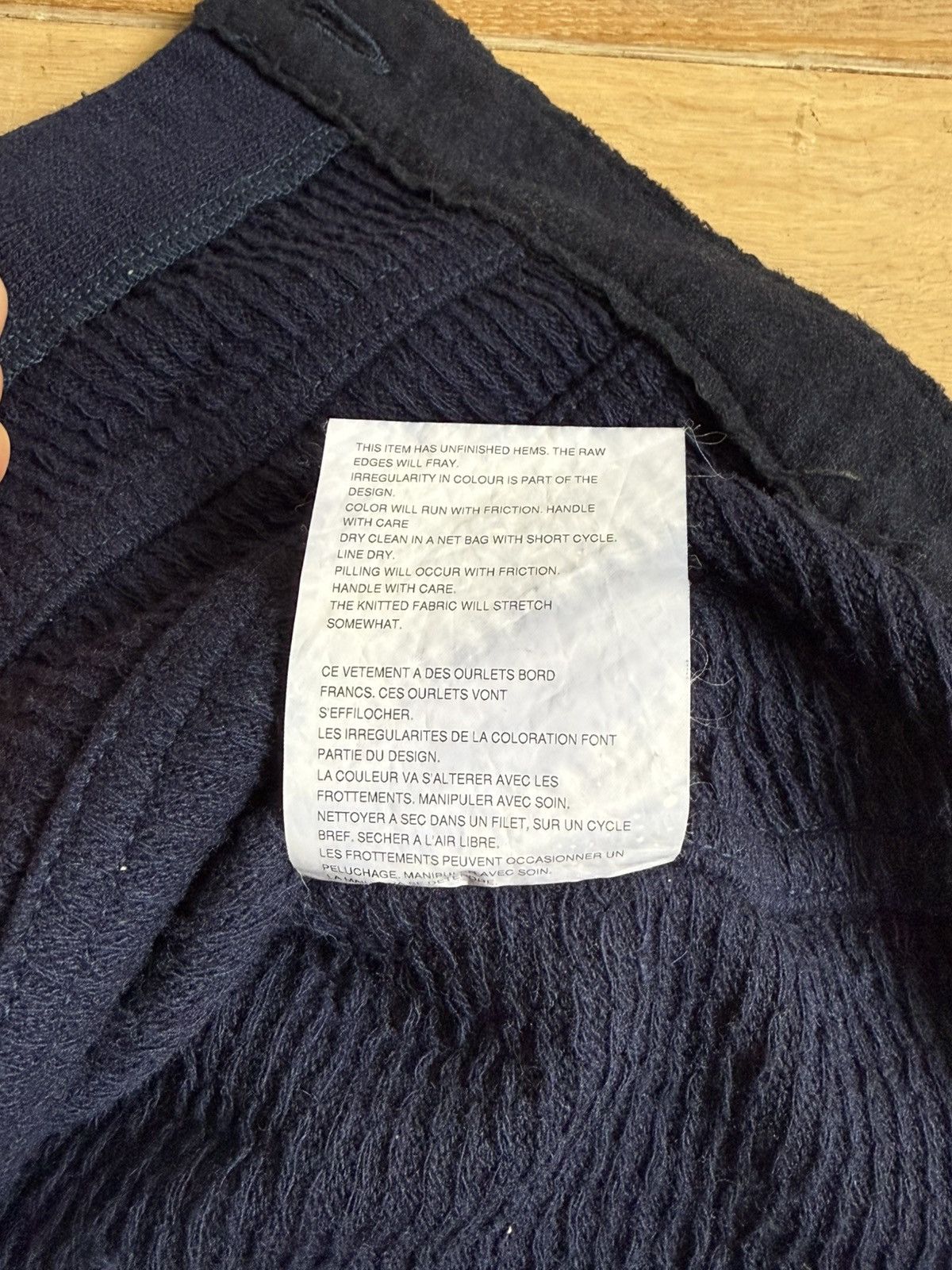 Comme des Garcons Junya Watanabe Comme des Garçons Man Navy Knit Jacket Size US L / EU 52-54 / 3 - 8 Thumbnail
