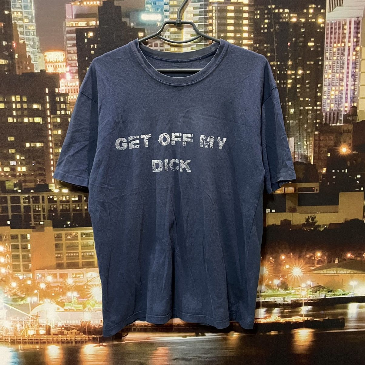 Band Tees VINTAGE 90S HUMOR TEE GET OFF MY DICK PENIS FUNNY PORNO XXX Size US L / EU 52-54 / 3 - 1 Thumbnail
