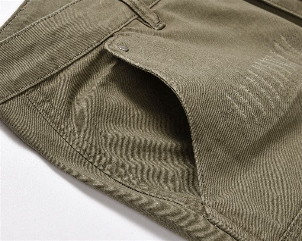 Japanese Brand Vibe Style Cargo Pants Mens Loose Solid Color Size US 35 - 4 Thumbnail