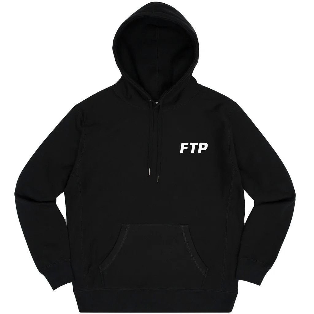 Fuck The Population FTP Flocked Logo Pullover (Black) – Size XL – As Pictured Size US XL / EU 56 / 4 - 1 Thumbnail