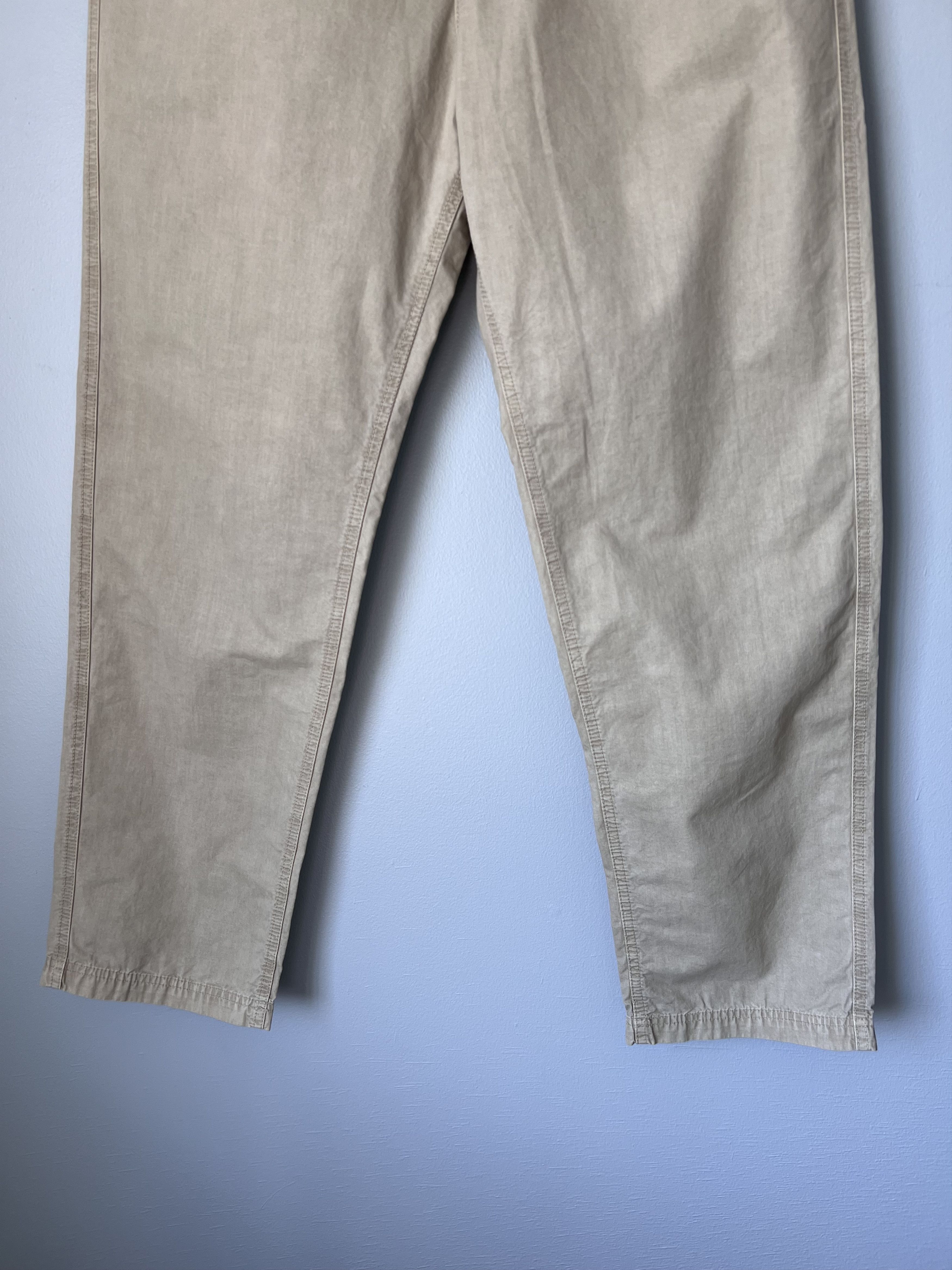 Stone Island Stone Island Brushed Cotton Chino Pants in Beige Size US 31 - 3 Thumbnail
