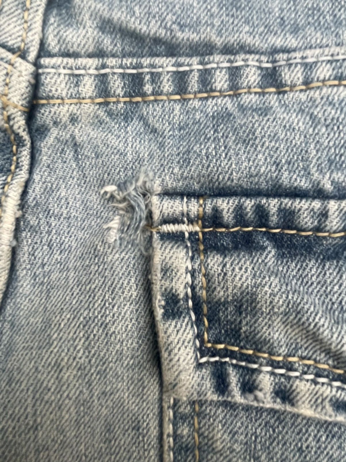 Lee Vintage Lee Dungarees Distresed Denim Size US 33 - 15 Thumbnail
