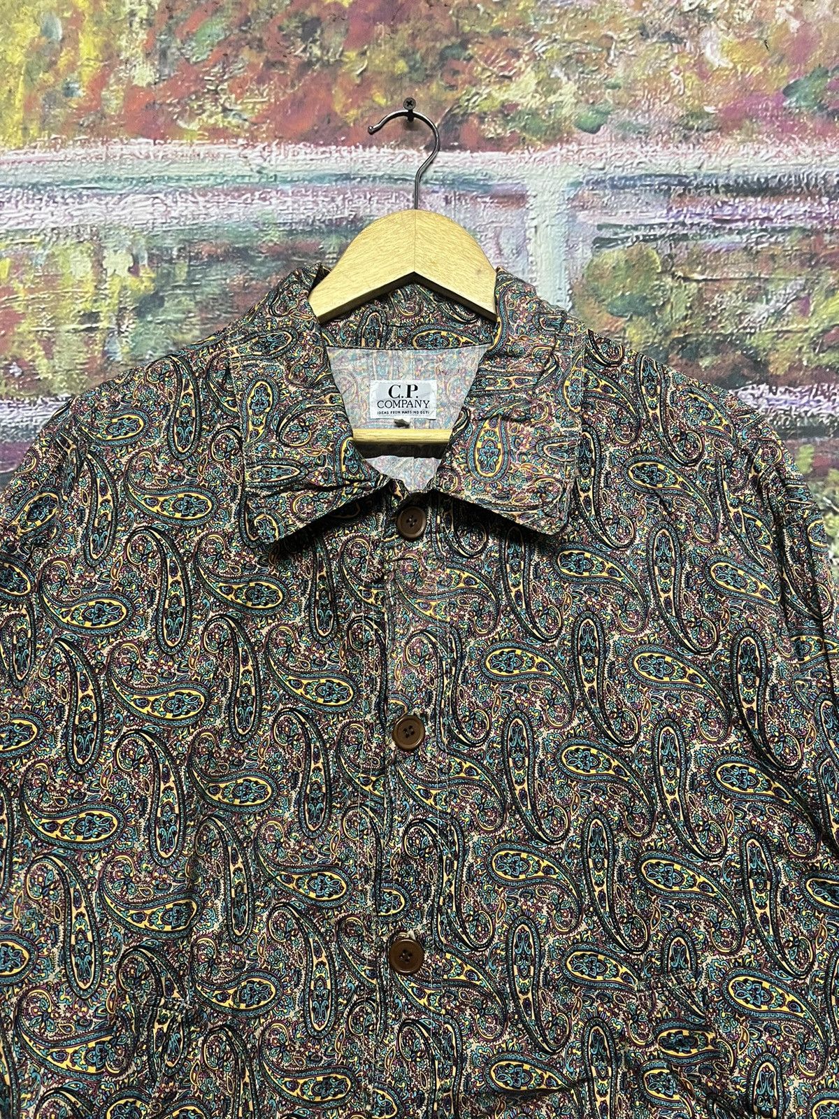 C.P. Company Vintage Cp Company Paisley Printed Button jacket Size US L / EU 52-54 / 3 - 8 Thumbnail