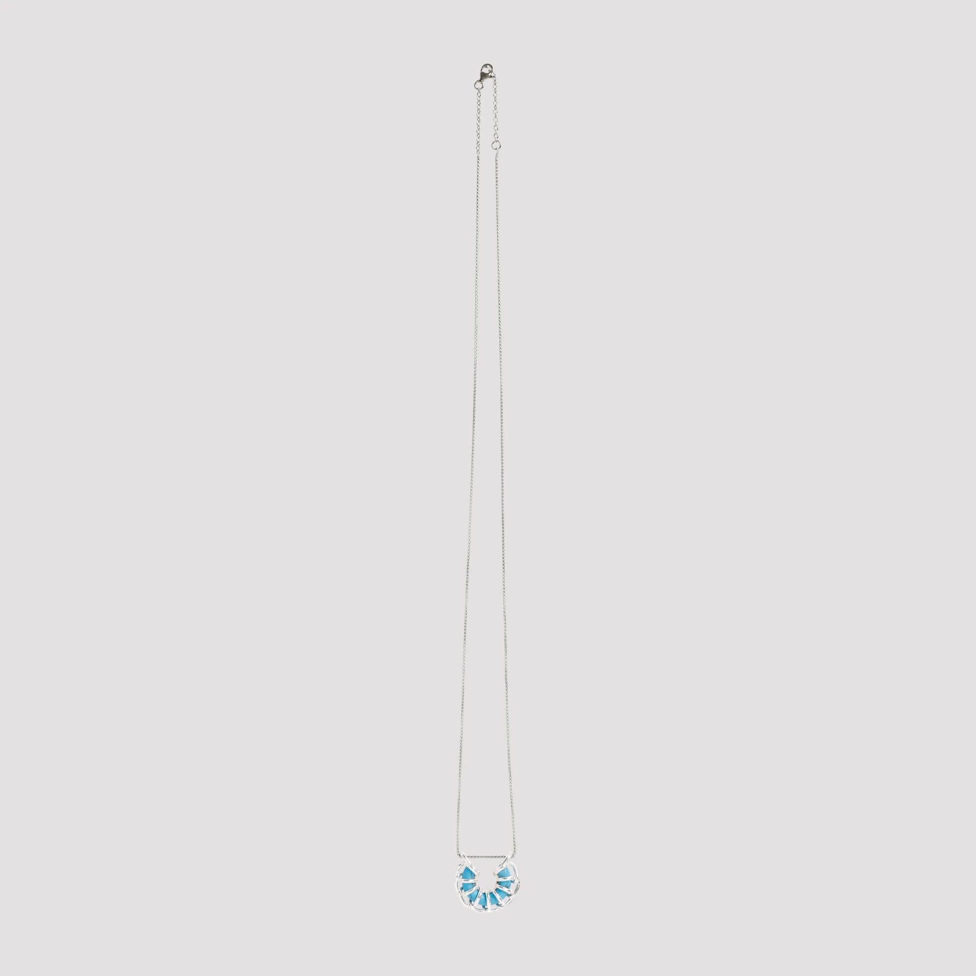 Bottega Veneta o1bcso1str0725 Size: OS / Weave Necklace in Silver Size ONE SIZE - 3 Thumbnail