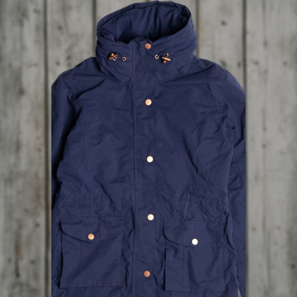 Vintage VINTAGE Gelert Navy Blue Lightweight Jacket Small w/ Retractable Hood Jacket Small Navy Blue Gelert Vintage Size US S / EU 44-46 / 1 - 1 Thumbnail