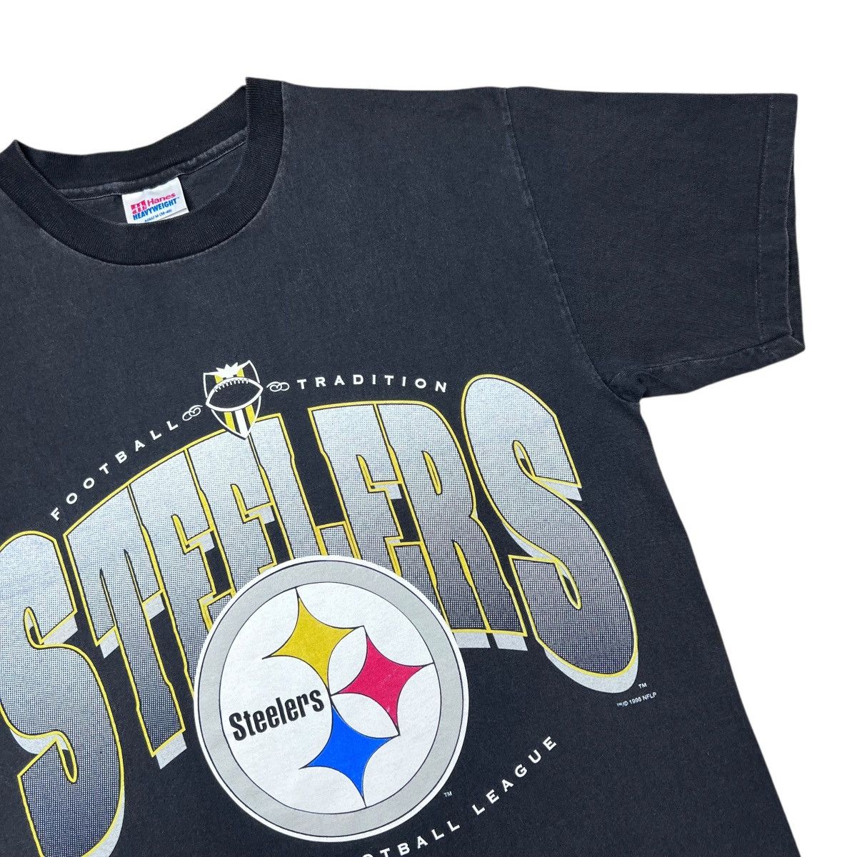 NFL Vtg 1996 NFL Pittsburgh Steelers Spell Out 3D Logo T-Shirt Size US M / EU 48-50 / 2 - 5 Thumbnail