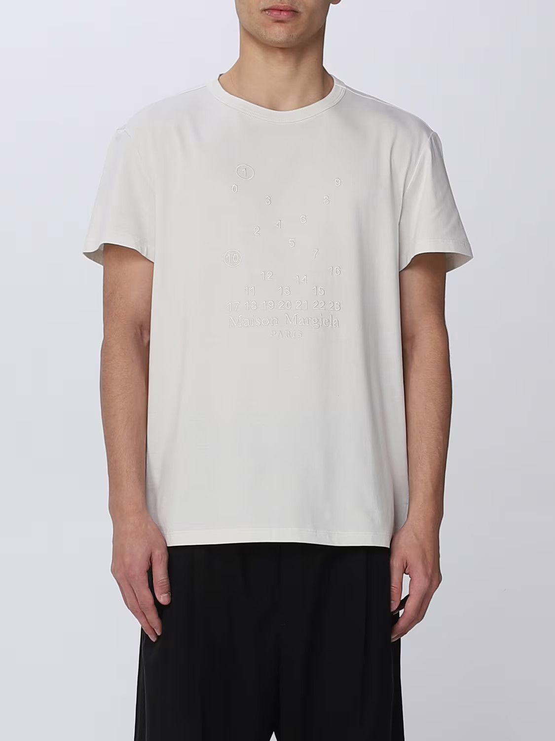 Maison Margiela o1y1224 Short Sleeves T-Shirt In Off White Size US M / EU 48-50 / 2 - 1 Thumbnail