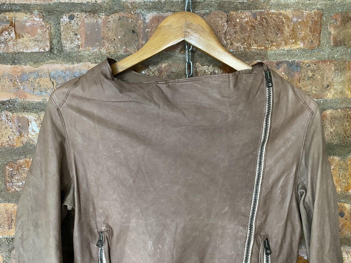 If Six Was Nine × Isamu Katayama Backlash × Japanese Brand 2000s Sisii Japan asymmetrical leather Jacket Size S / US 4 / IT 40 - 3 Thumbnail