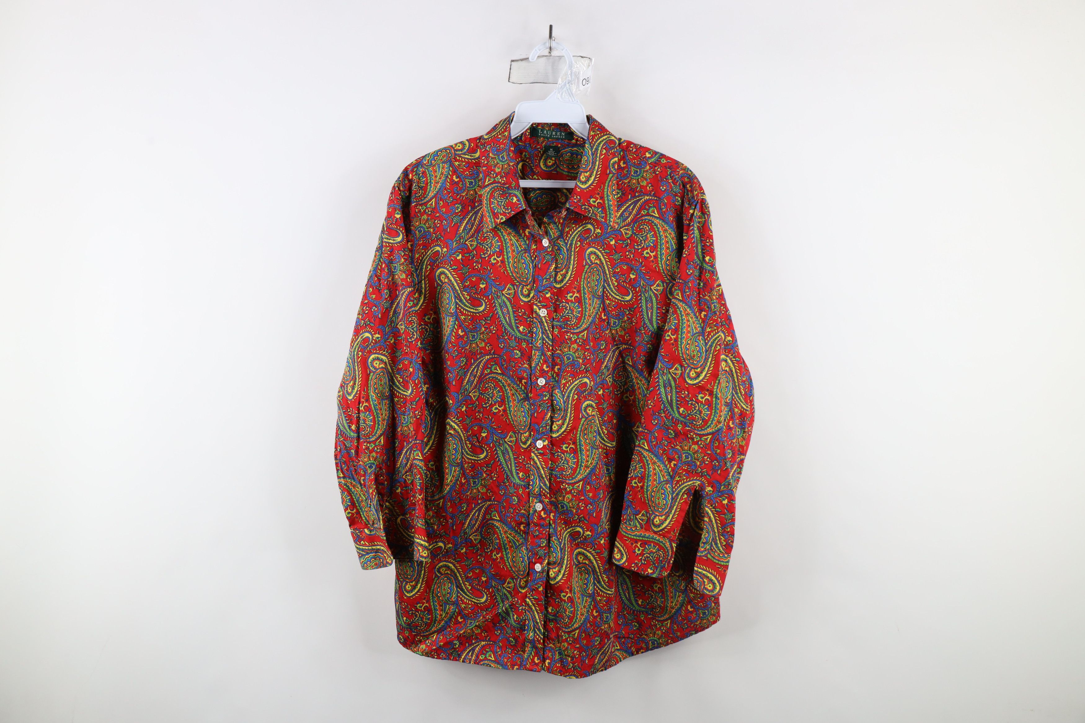 Ralph Lauren × Vintage Vintage 90s Ralph Lauren Paisley Collared Button Shirt Size XL / US 12-14 / IT 48-50 - 1 Thumbnail