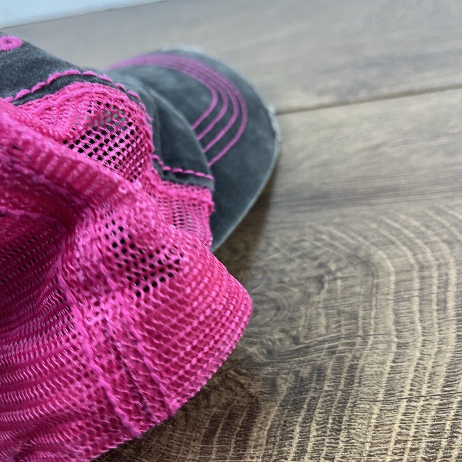 Other Plain Gray Pink Baseball Hat Gray Adjustable Hat Gray Adult Size ONE SIZE - 11 Thumbnail