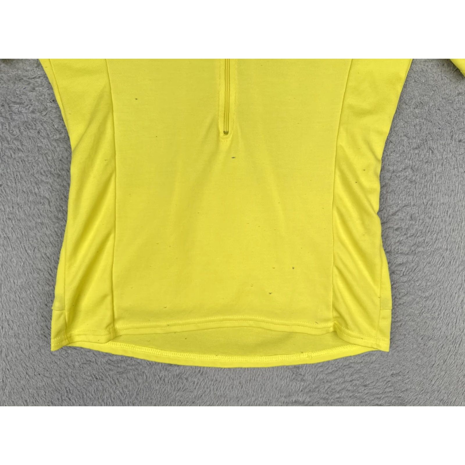 Vintage VINTAGE Performance Women's Wear Cycling Jersey Shirt Womens Large Yellow 1/4 Zip Pockets Size L / US 10 / IT 46 - 5 Thumbnail
