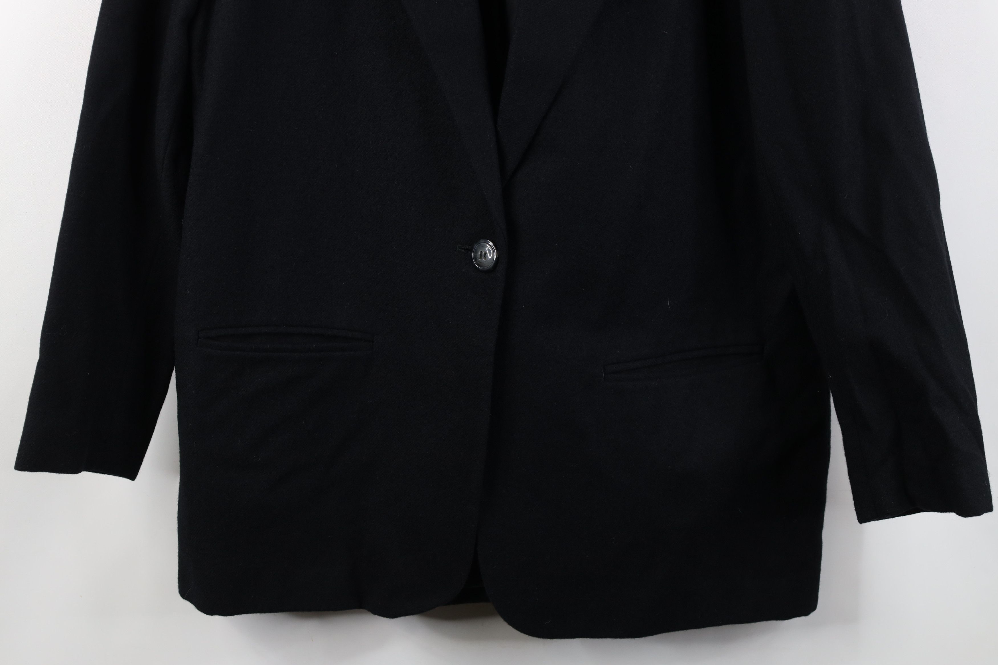 Vintage Vintage 90s Streetwear Button Suit Coat Blazer Jacket Black Size XL / US 12-14 / IT 48-50 - 3 Thumbnail