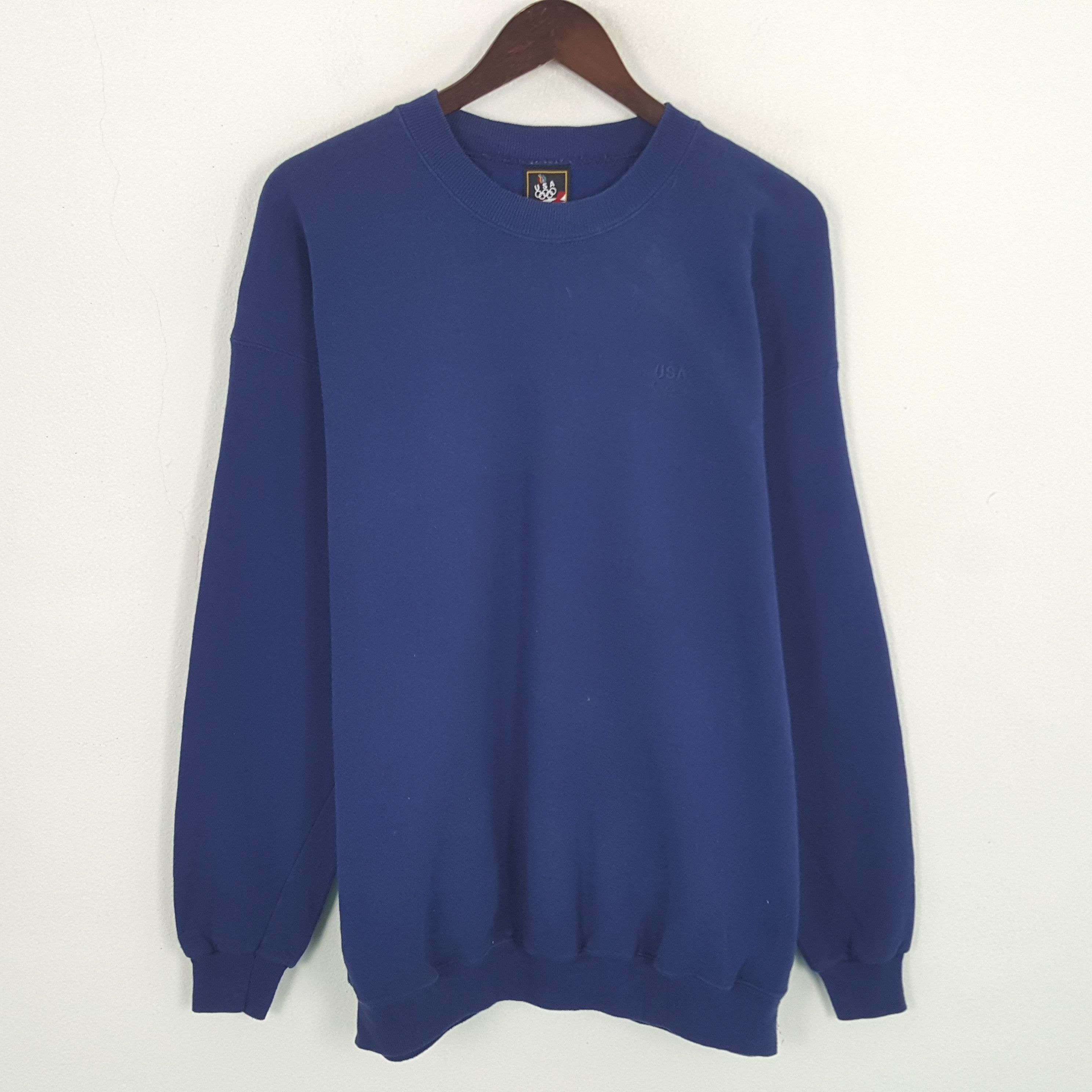 USA Olympics × Vintage Vintage USA Embroidery Logo Sweatshirt Size US XL / EU 56 / 4 - 1 Thumbnail