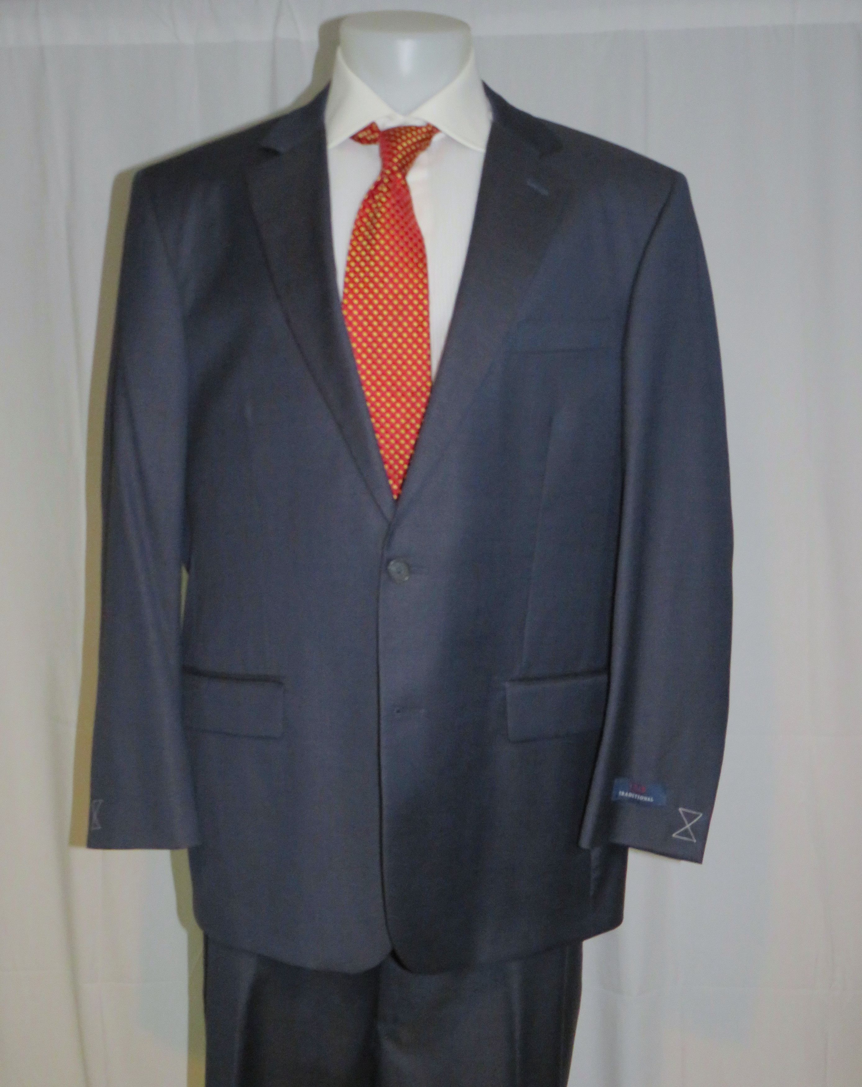 Brooks Brothers 1818 Traditional Vitale Blue Nailshead Two BTTN Suit 48R NWT Size 48R - 3 Thumbnail