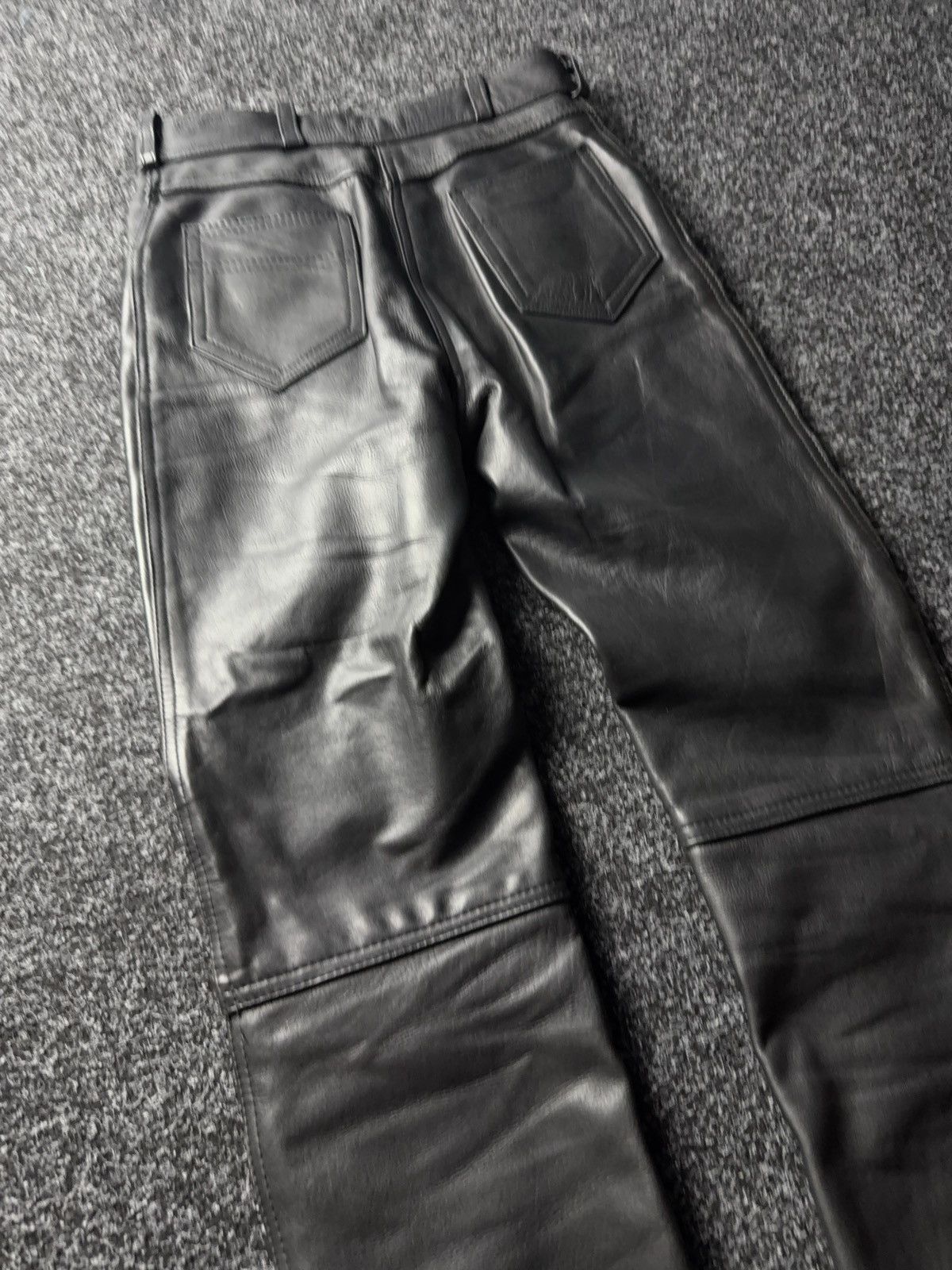 Leather Y2K Vintage Leather Pants Opium Style Alt Biker USA Rare Size US 28 / EU 44 - 18 Thumbnail