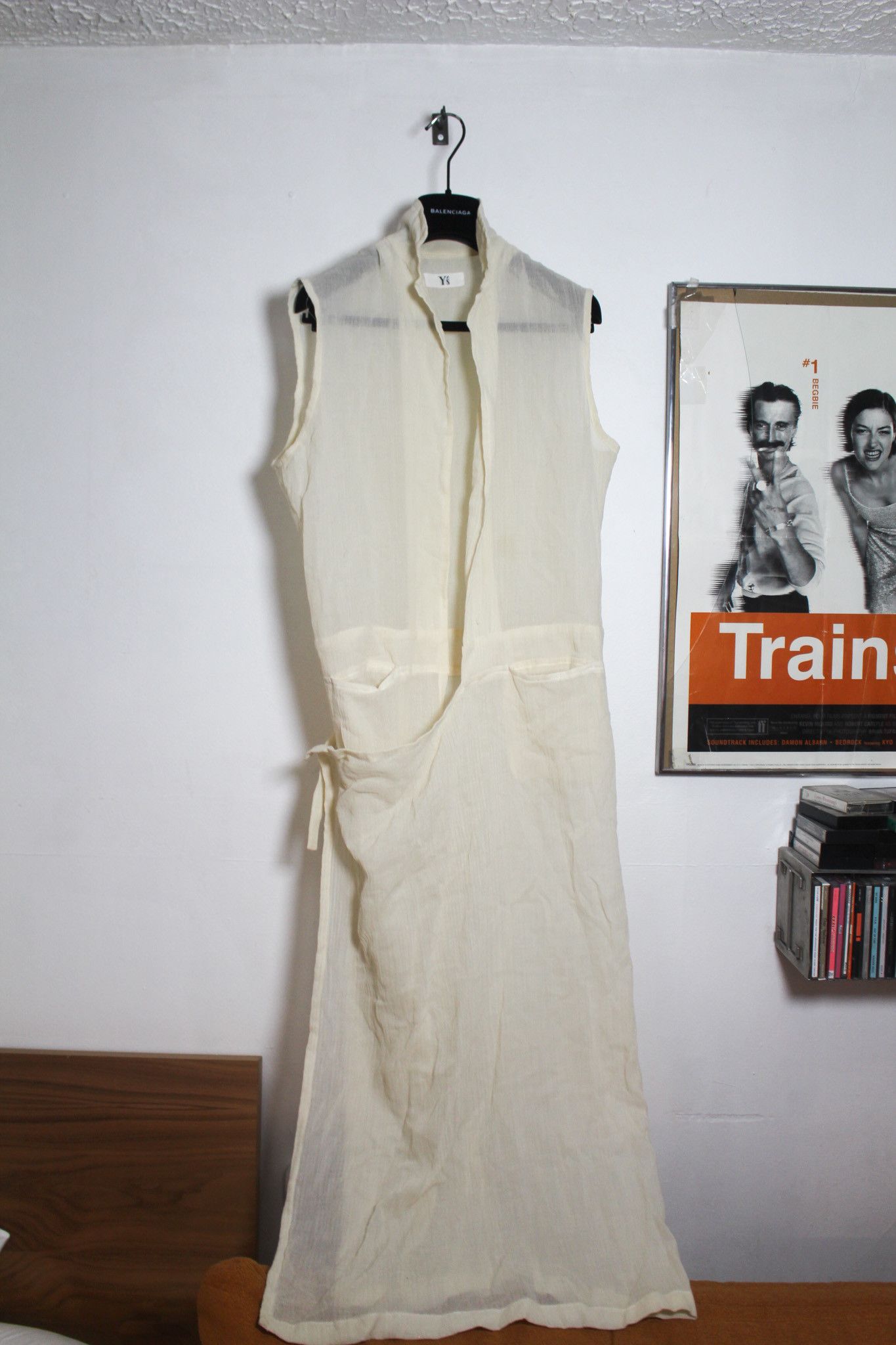 Yohji Yamamoto Y's translucent wool strapped sleeveless dress Size M / US 6-8 / IT 42-44 - 1 Thumbnail