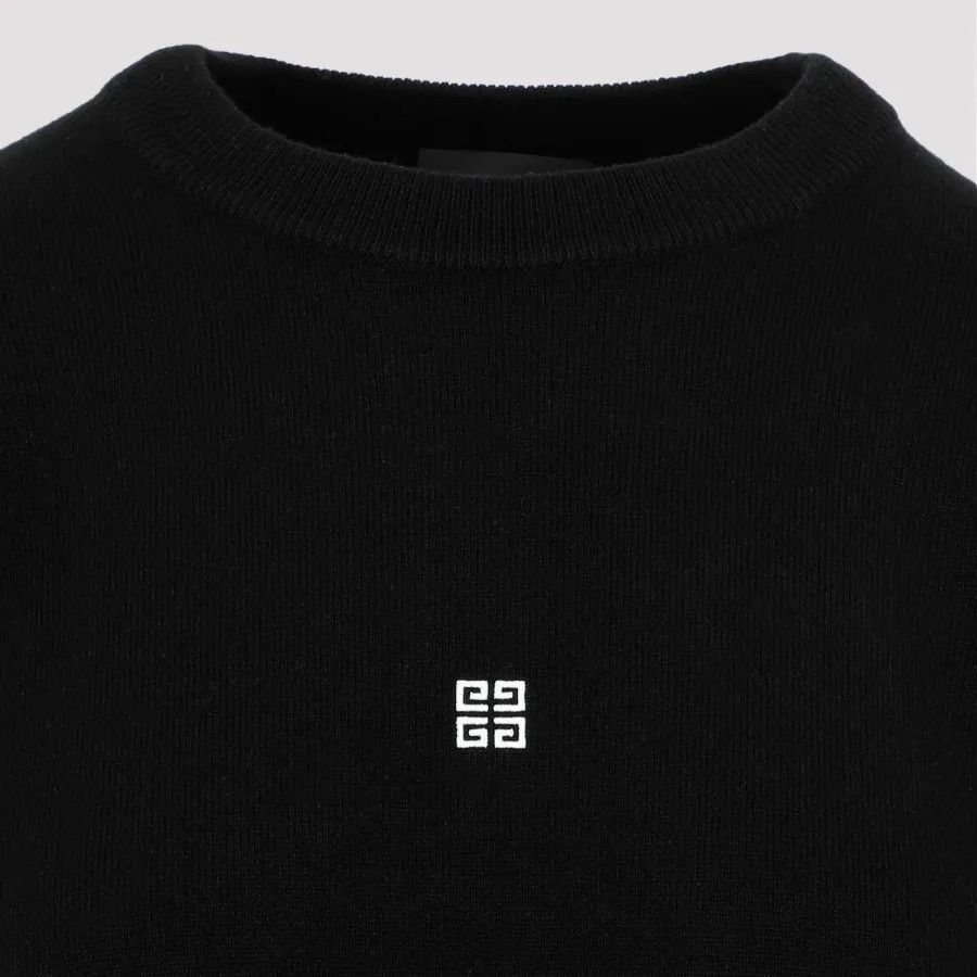 Givenchy o1srvl11e0725 Logo Basic Round Neck Sweatshirt in Black Size S / US 4 / IT 40 - 2 Thumbnail