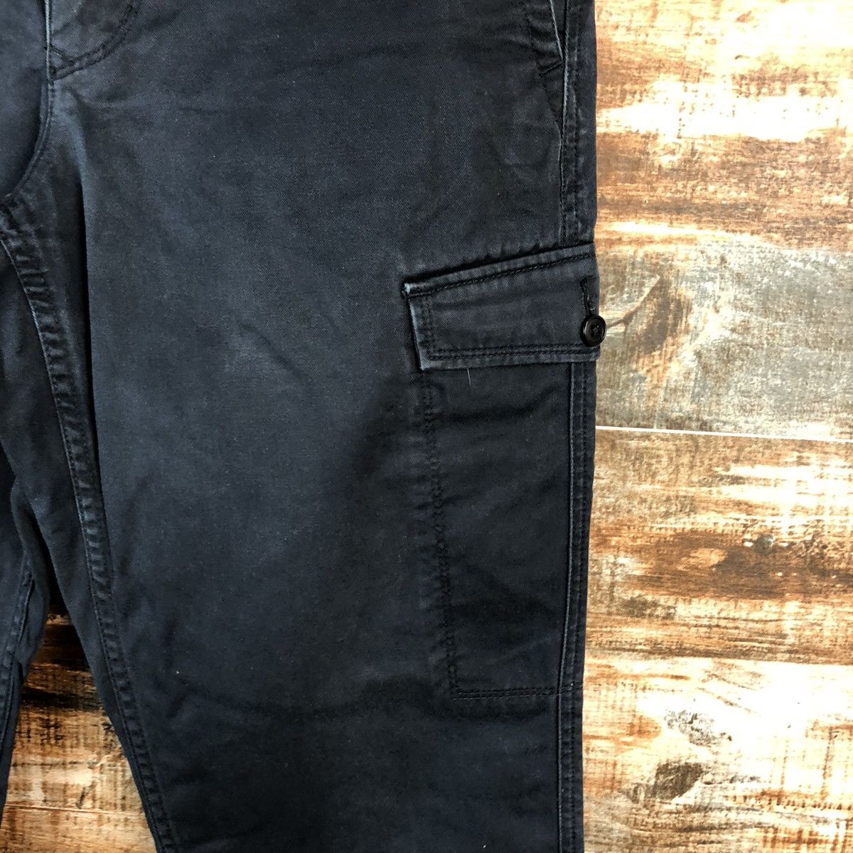 Japanese Brand Japanese Brand Dark Blue Cropped Pants #A2429 Size US 32 / EU 48 - 10 Thumbnail