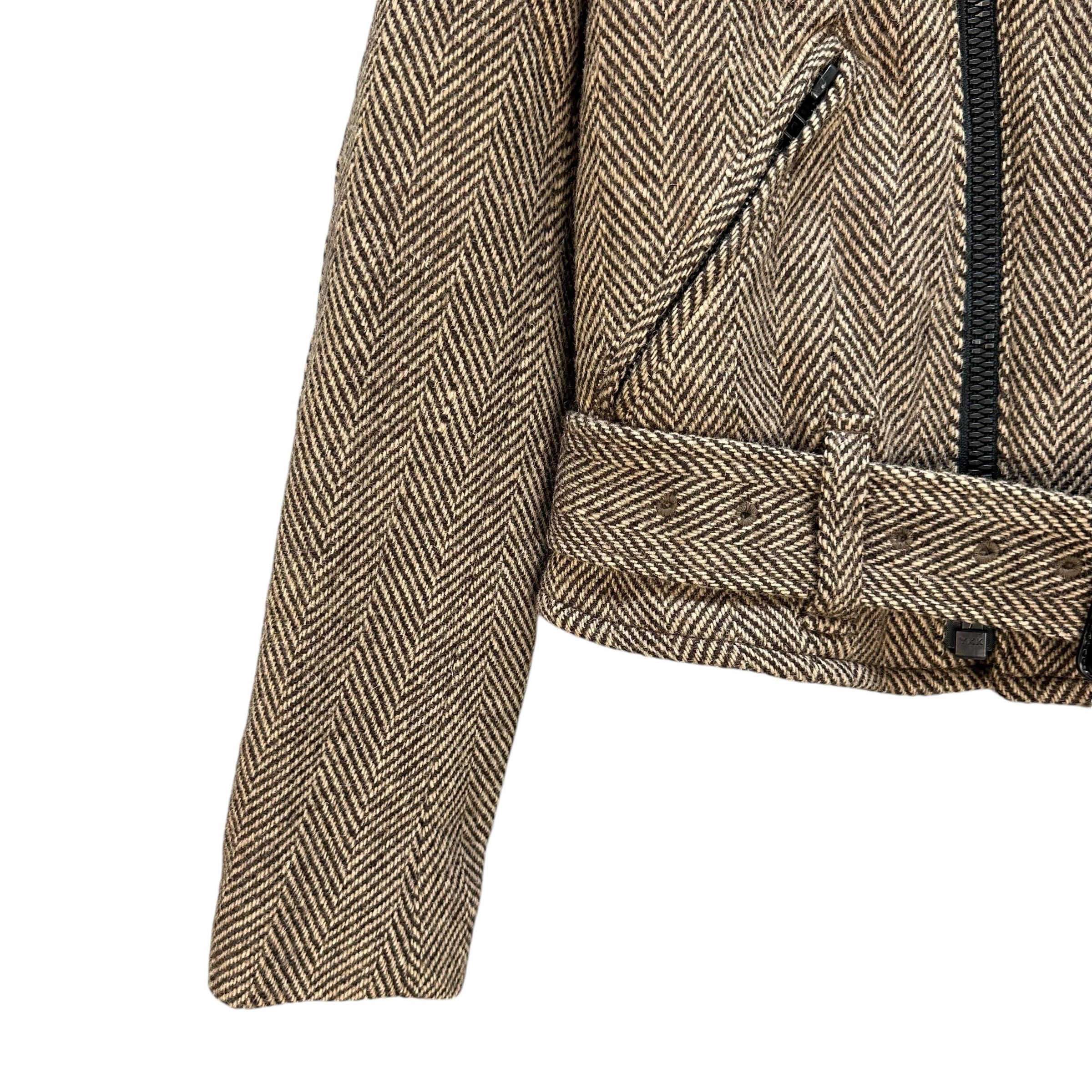 Uniqlo CARINE ROITFELD ASYMMETRICAL BELTED CROP JACKET #A53-1228 Size M / US 6-8 / IT 42-44 - 4 Thumbnail