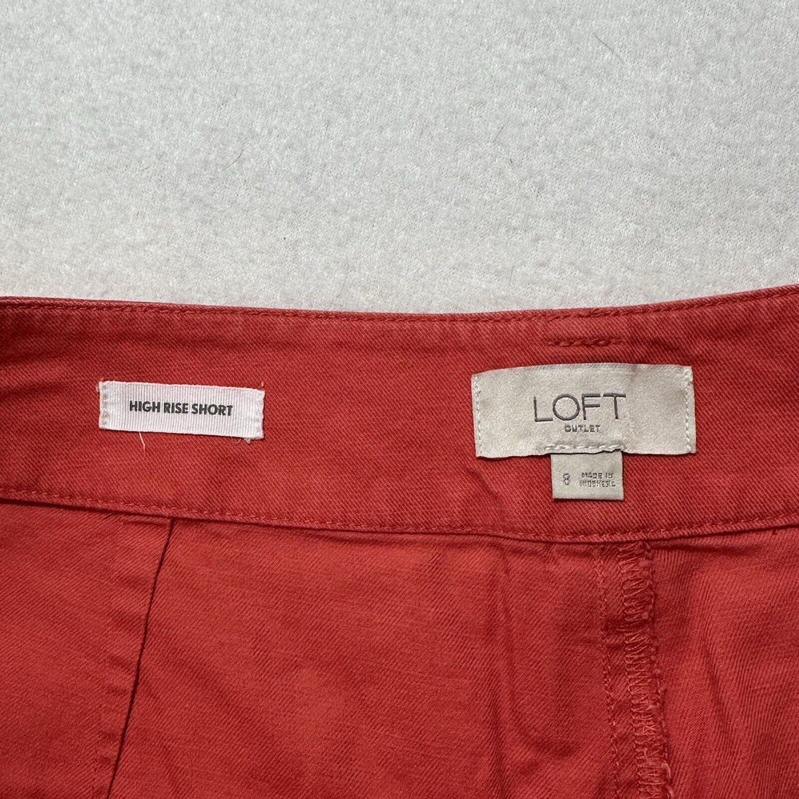 Loft LOFT 8 4" Inseam Chino Flat Front Pink High Rise Shorts Size 30" / US 8 / IT 44 - 4 Thumbnail
