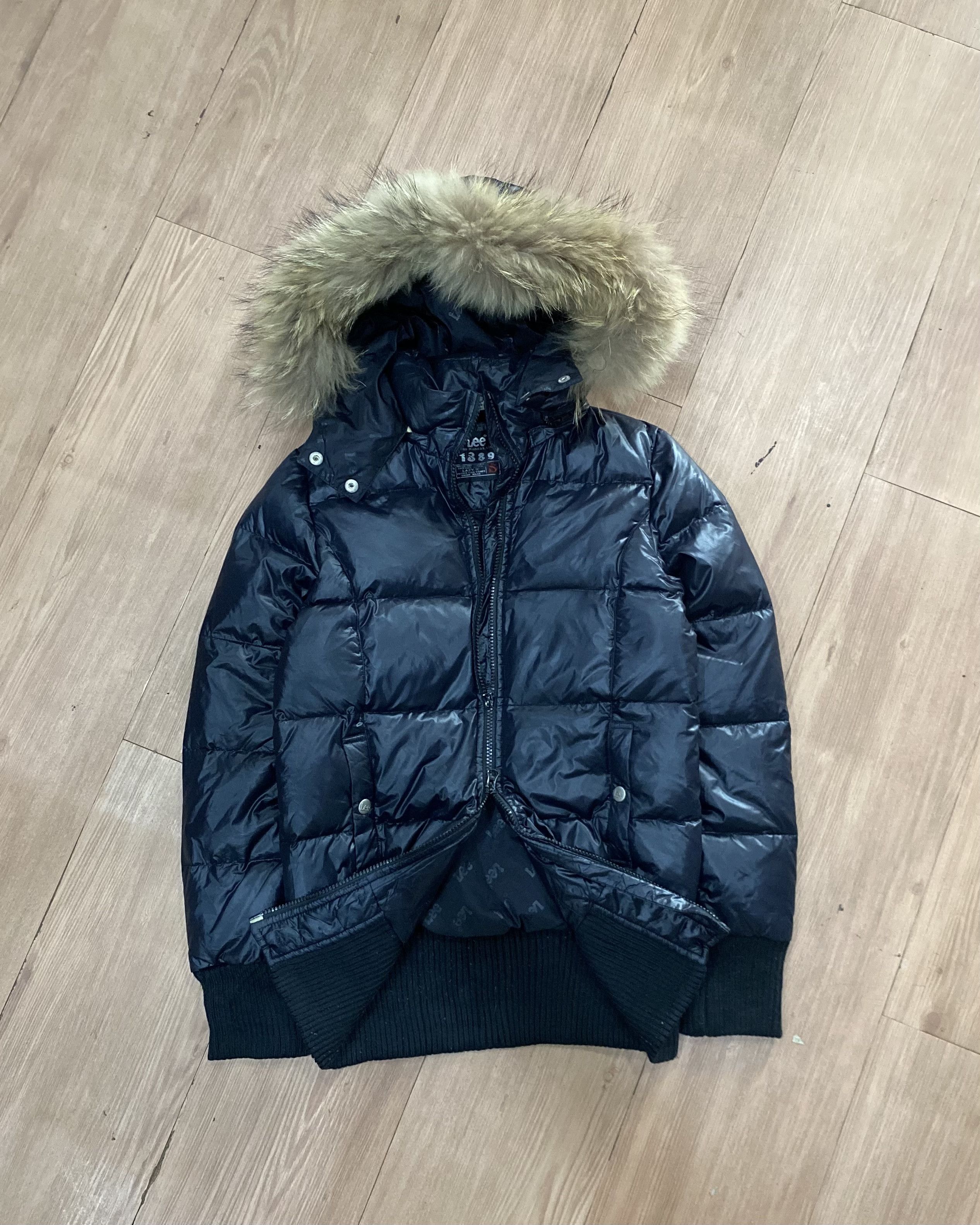 Le Grande Bleu (L.G.B.) Vintage Lee Down Puffer - Fur Vkei 2000s Vibes Size US S / EU 44-46 / 1 - 1 Thumbnail