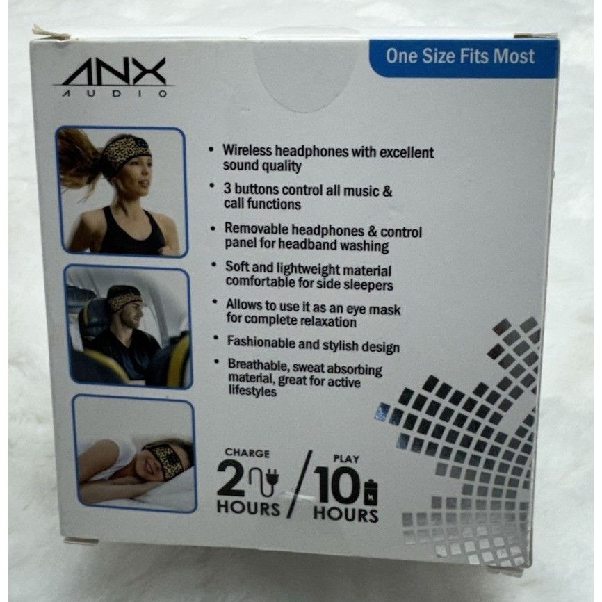 Other ANX AUDIO Sleepsounds Sport Headband Headphones Cheetah Prin Size ONE SIZE - 2 Thumbnail