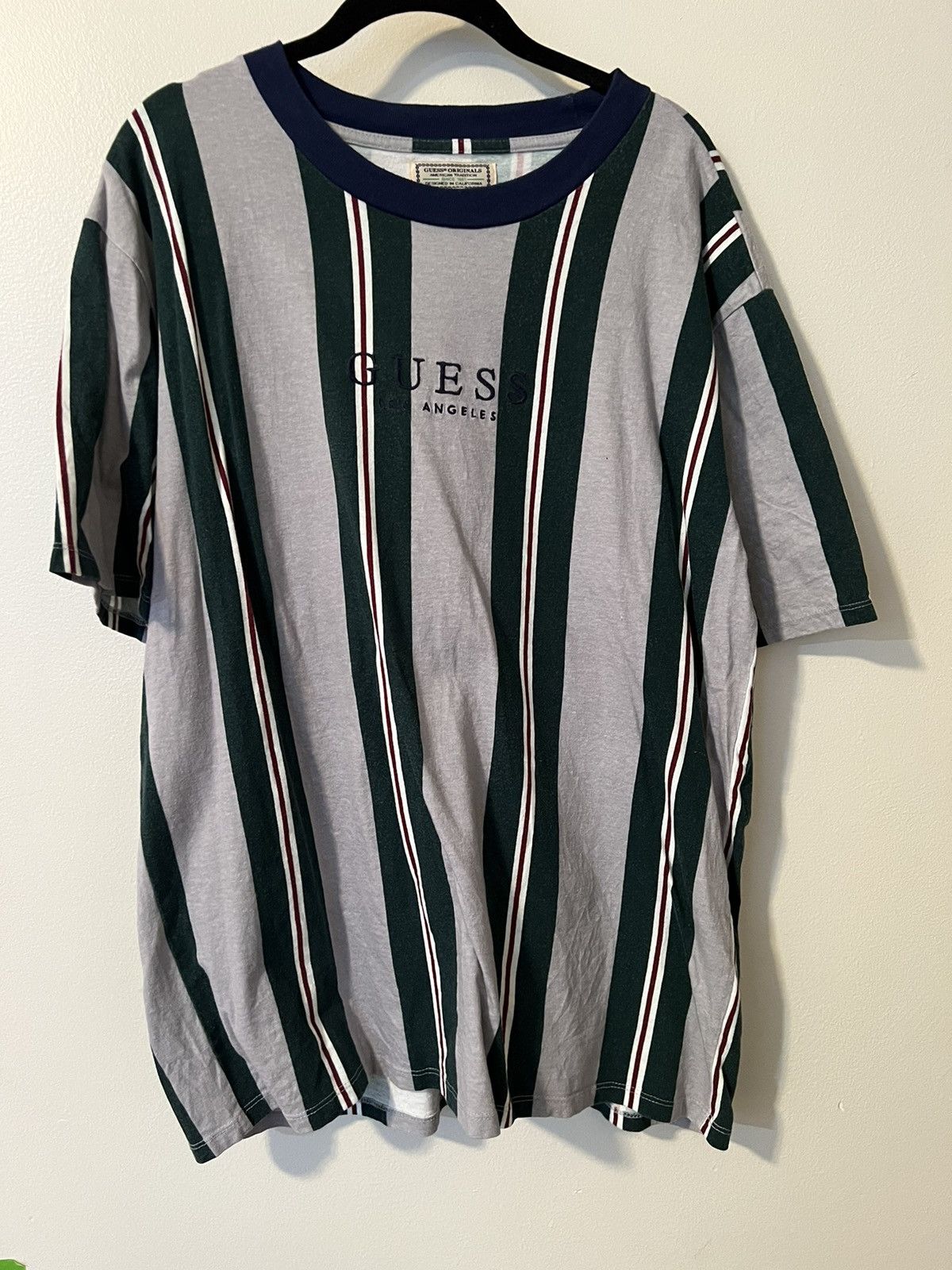 Guess Guess Originals Vertical Stripe Tee Size Medium Size US M / EU 48-50 / 2 - 2 Thumbnail