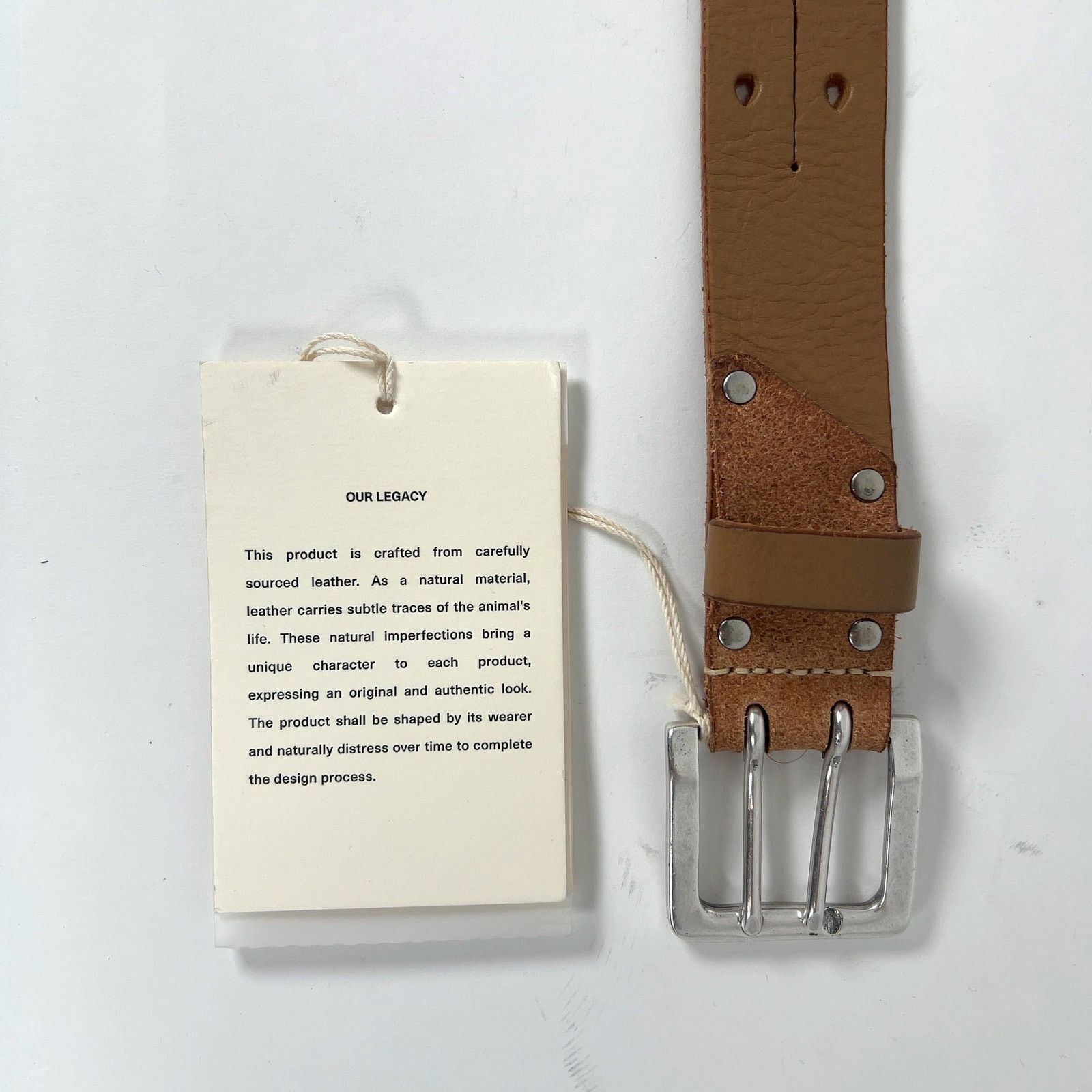 Our Legacy Our Legacy Split Leather Belt Size 32 - 2 Thumbnail