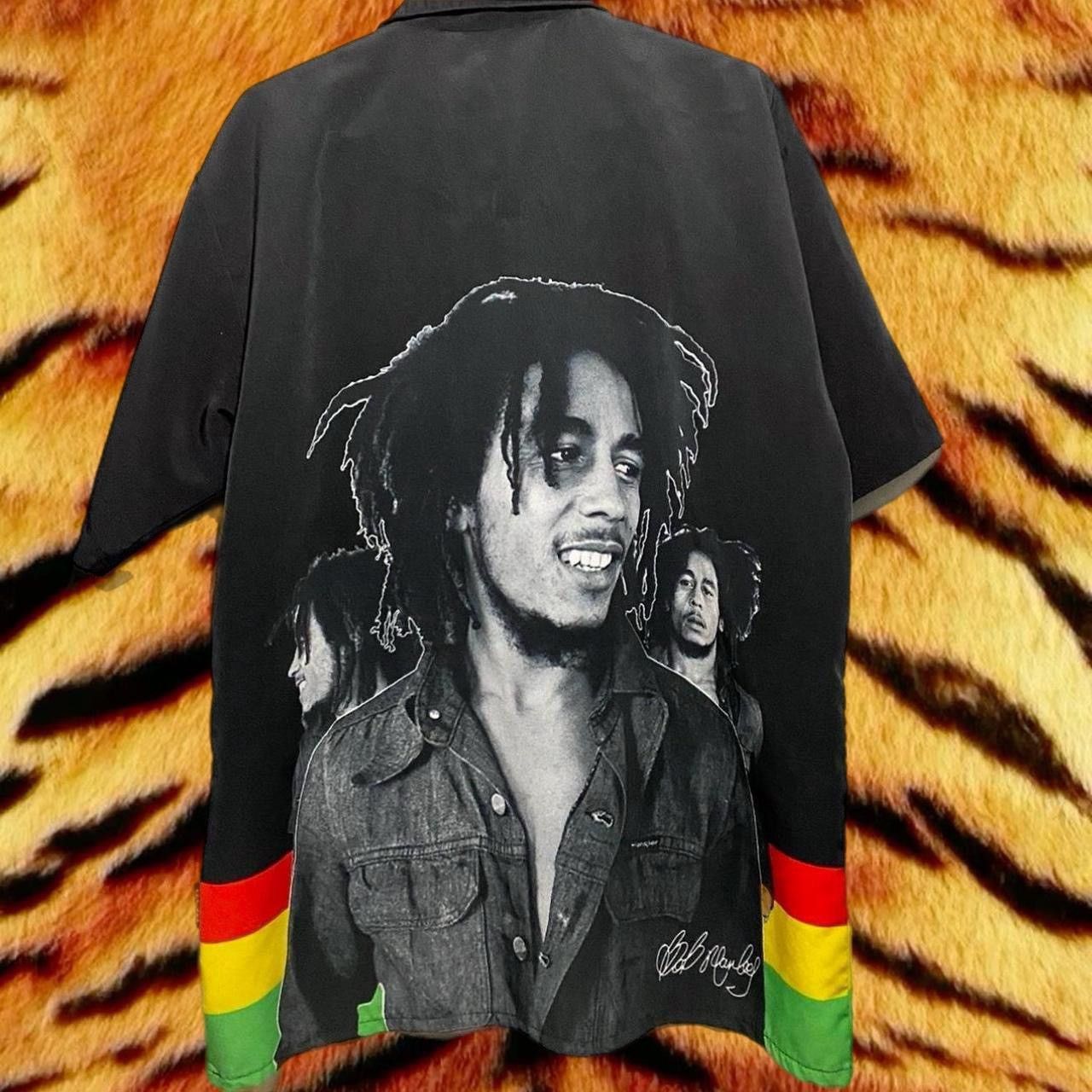 Vintage Bob Marley Button Up Shirt Size US L / EU 52-54 / 3 - 2 Thumbnail