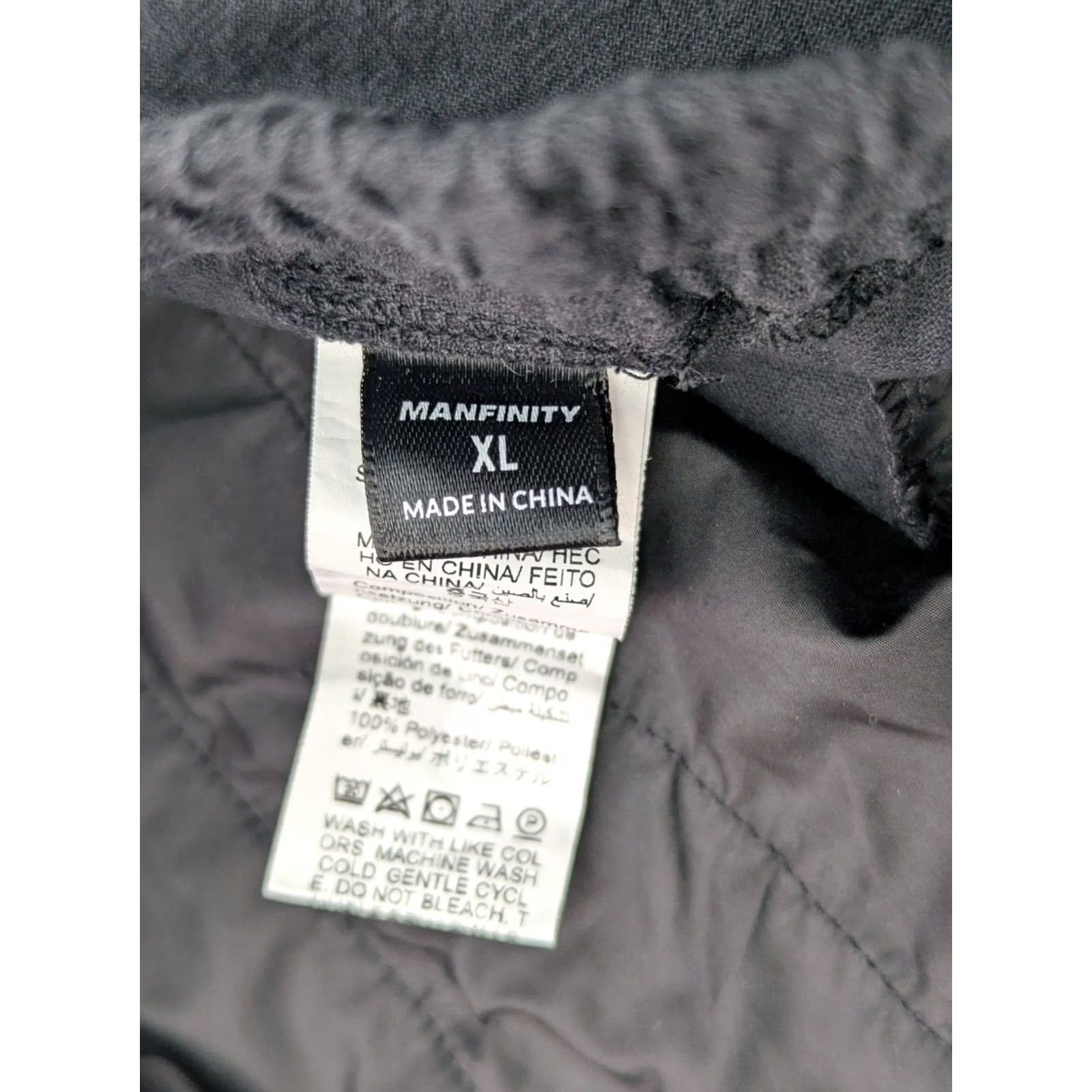 Vintage VINTAGE Manfinity Straight Leg Cotton Waist Pants Women XL Black Size 40" / US 18 - 7 Thumbnail