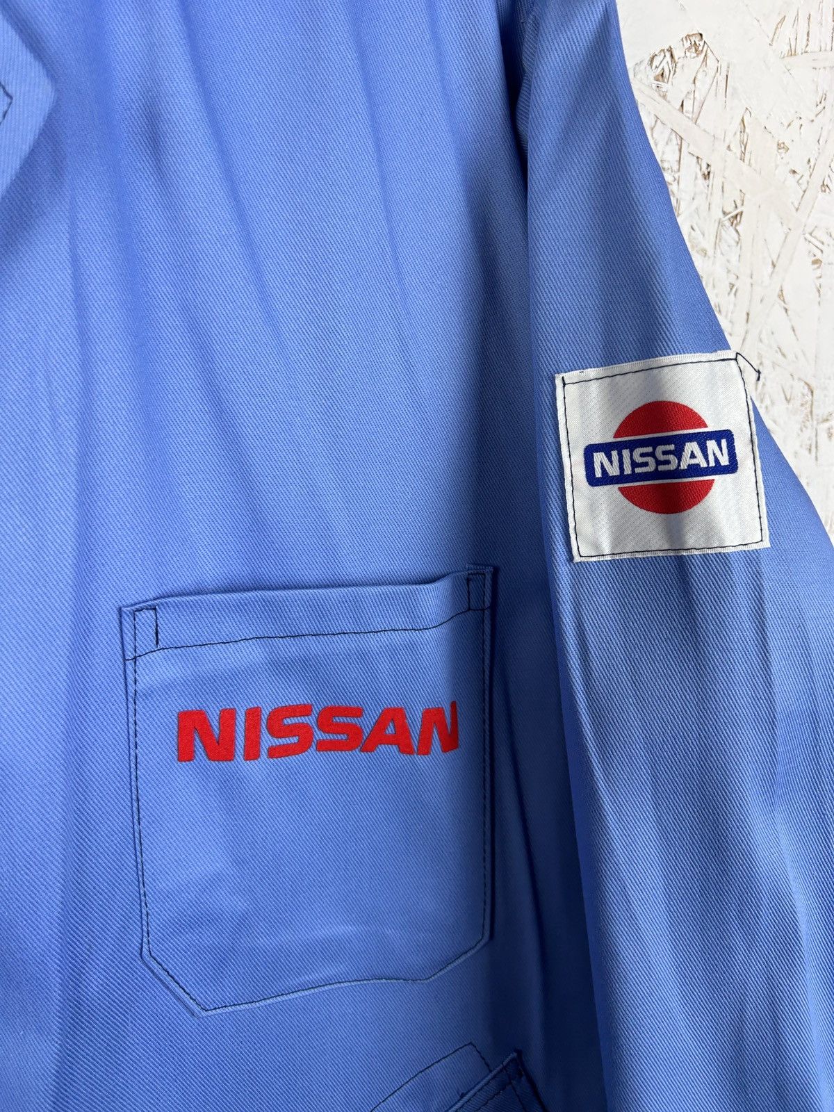 Japanese Brand Vintage Nissan Japan JDM Mechanic Coat In Blue Size US L / EU 52-54 / 3 - 3 Thumbnail