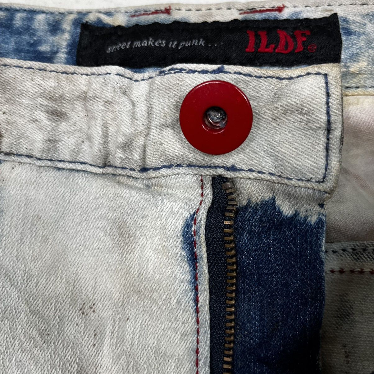 Jean Vintage ILDF Punk Distressed Motive Denim Size US 34 / EU 50 - 16 Thumbnail