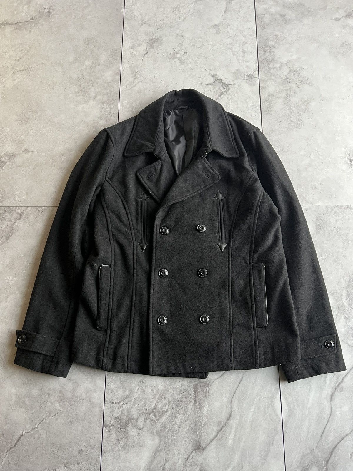 semanticdesign Semantic Design Double Breasted Pea Coat Size US M / EU 48-50 / 2 - 1 Thumbnail