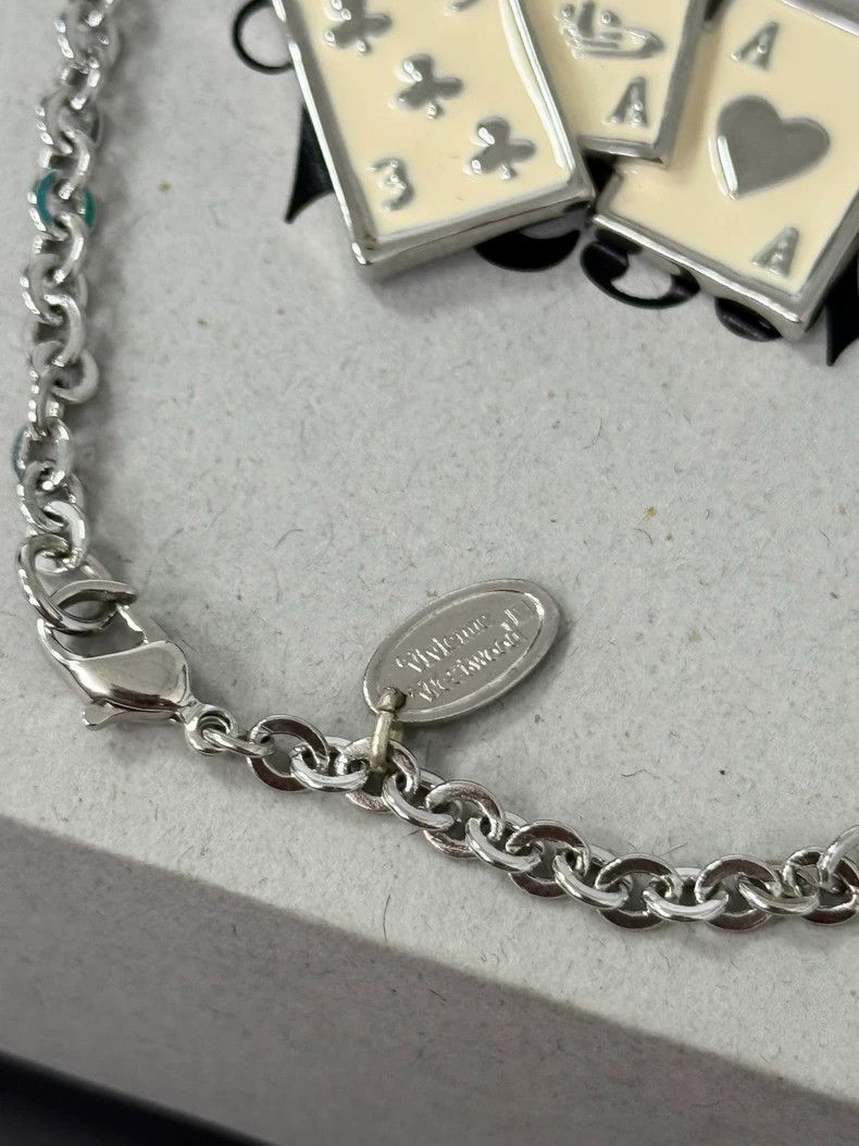 Vivienne Westwood Vivienne Westwood A poker three-in-a-row necklace Size ONE SIZE - 4 Thumbnail