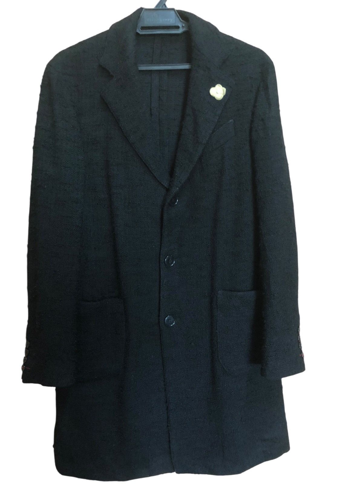 Lardini Lardini Wool Long Coat Size US M / EU 48-50 / 2 - 1 Thumbnail