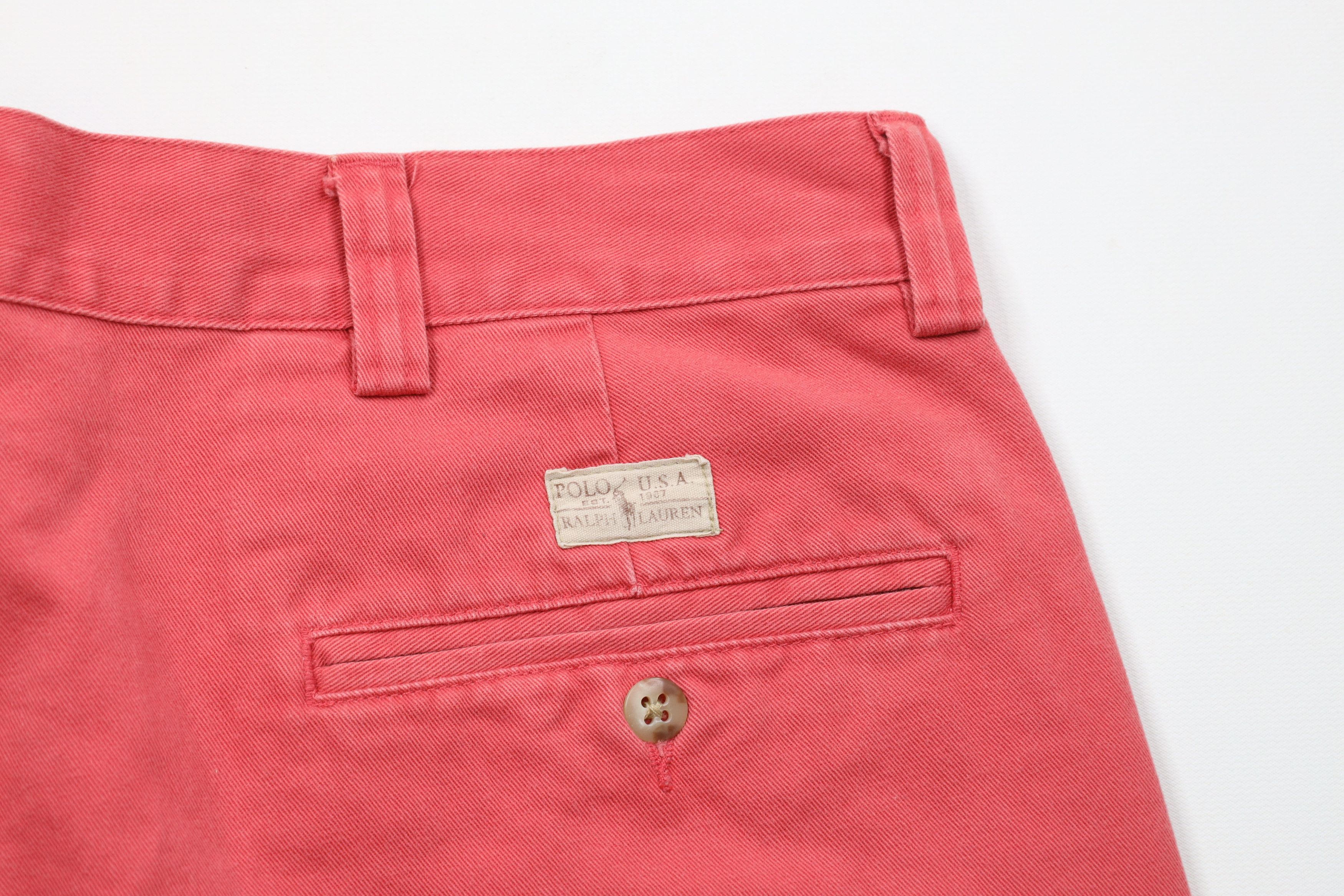 Ralph Lauren Vintage 90s Ralph Lauren Above Knee Cotton Chino Shorts Size US 36 / EU 52 - 12 Thumbnail
