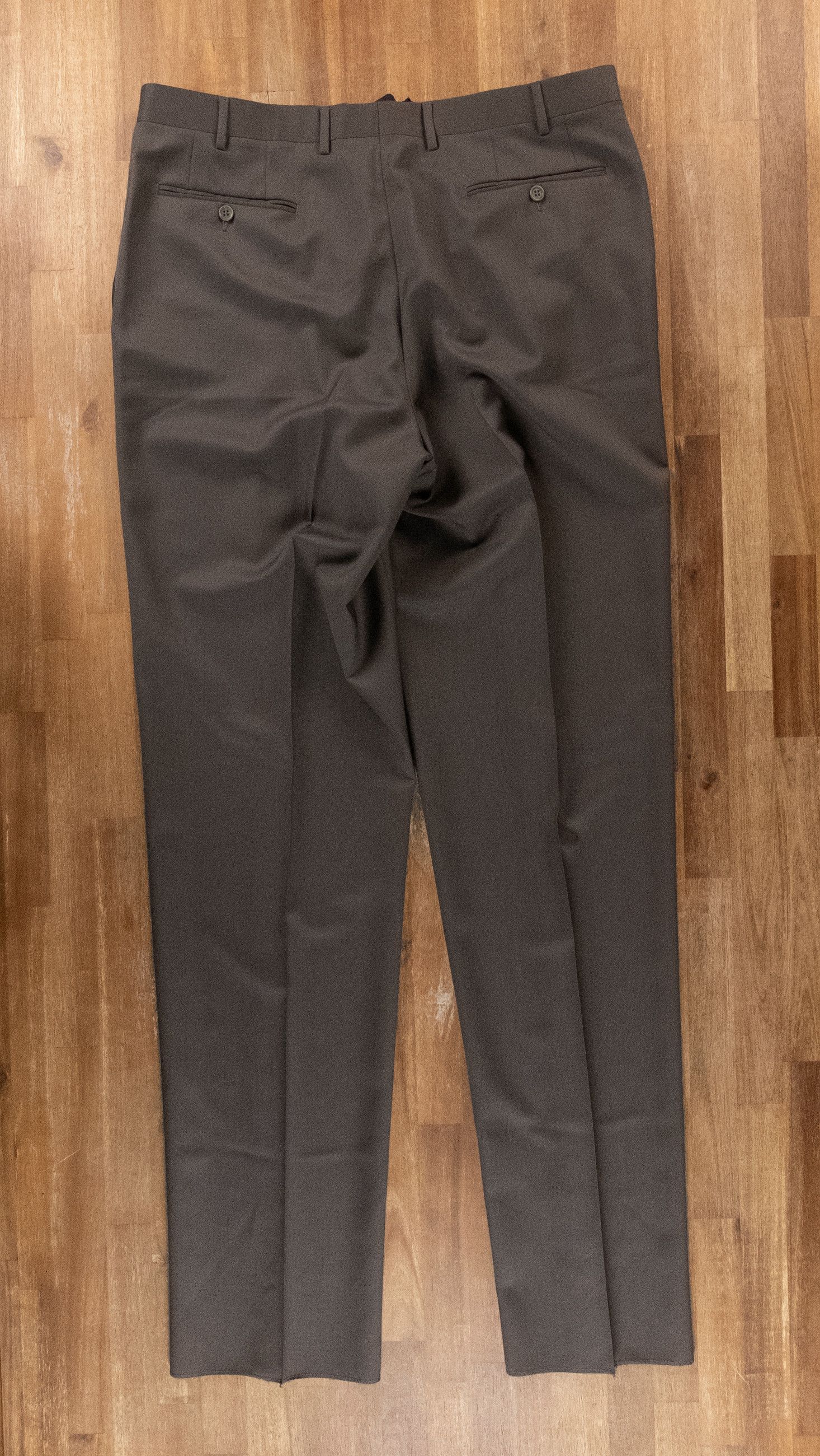 Canali CANALI green wool formal dress trousers pants 40 US / 56 IT Size US 40 / EU 56 - 6 Thumbnail