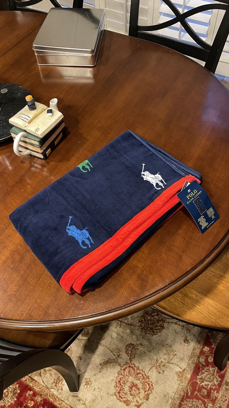 Polo Ralph Lauren NWT Polo Ralph Lauren 35" X 66" Pony Beach Towel in Blue Size ONE SIZE - 4 Thumbnail