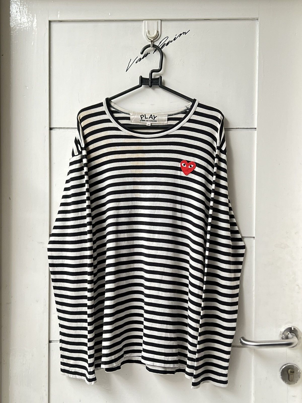 Comme des Garcons Comme Des Garcons Play Striped T-shirt Size US S / EU 44-46 / 1 - 1 Thumbnail