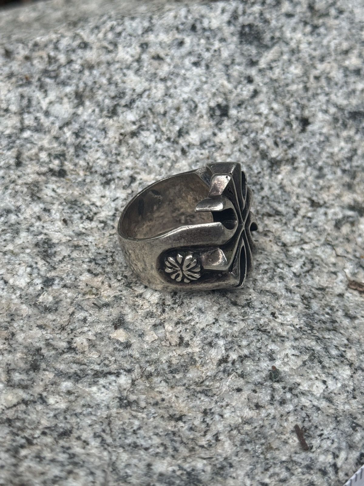 King Baby Studio Vintage King Baby Gothic Cross Ring Size ONE SIZE - 4 Thumbnail