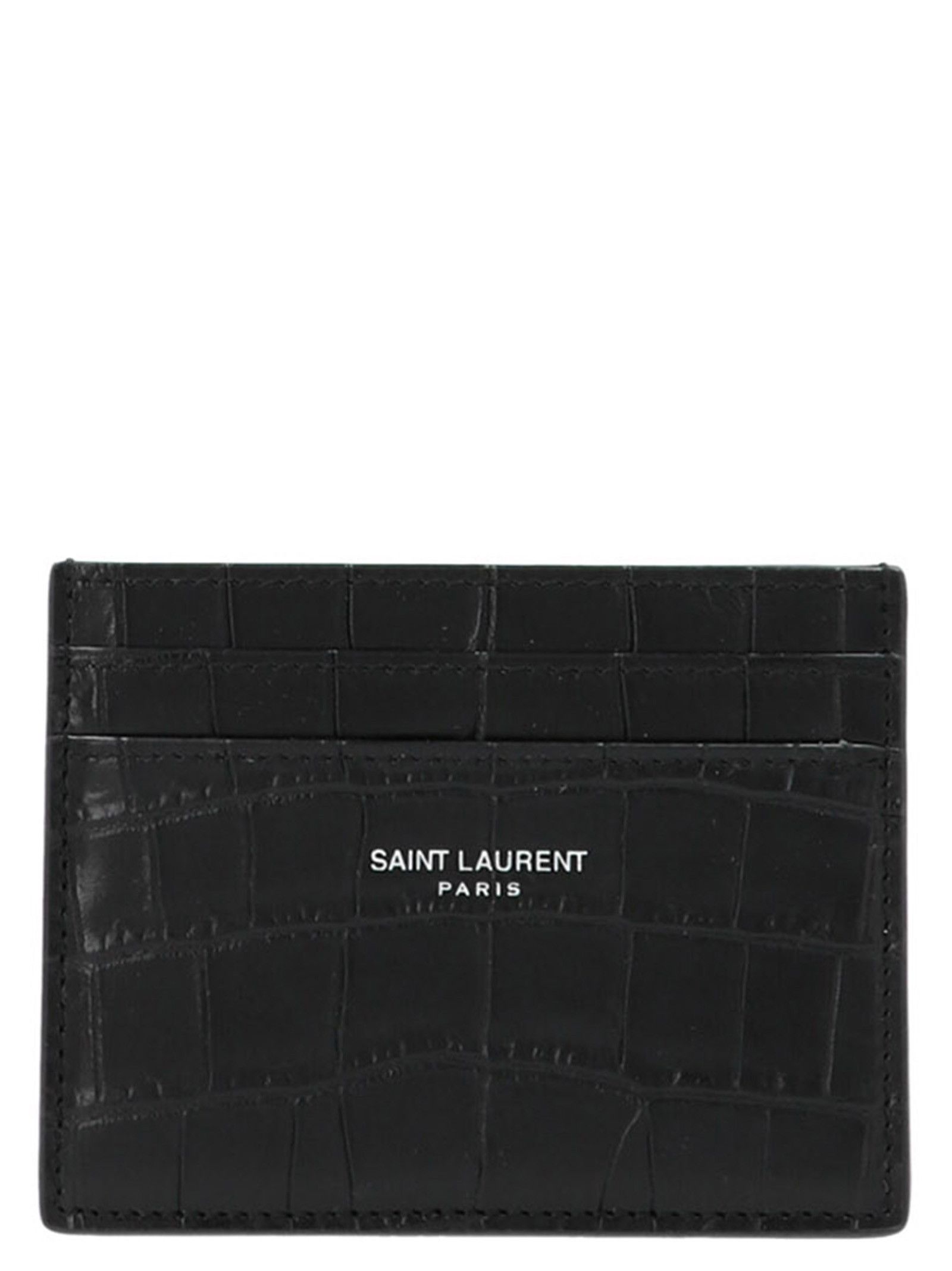 Saint Laurent Paris Logo Card Holder Size ONE SIZE - 1 Thumbnail