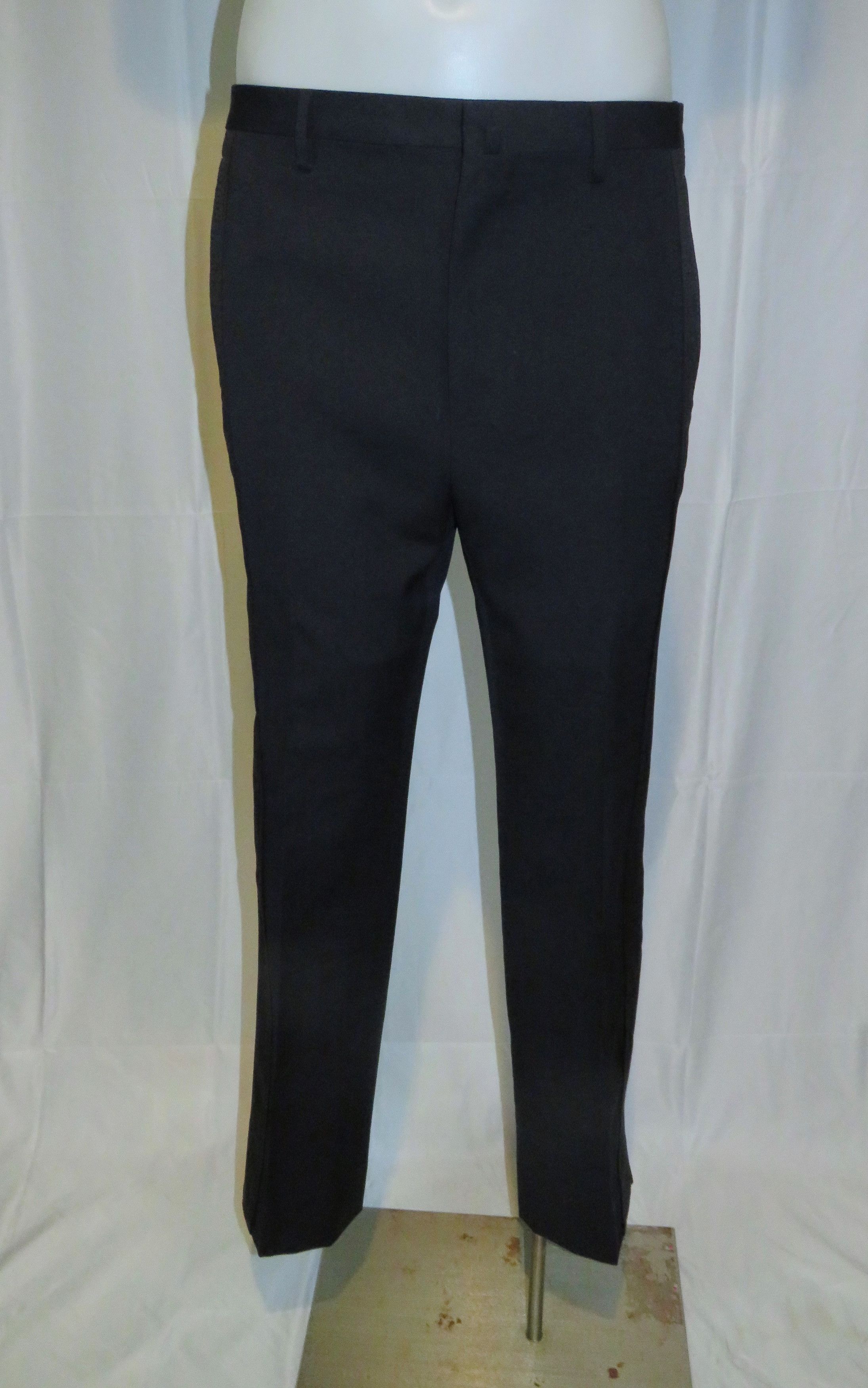 Lanvin Current Navy Blue Barathea Two Button Formal Suit 40R Size 40R - 14 Thumbnail