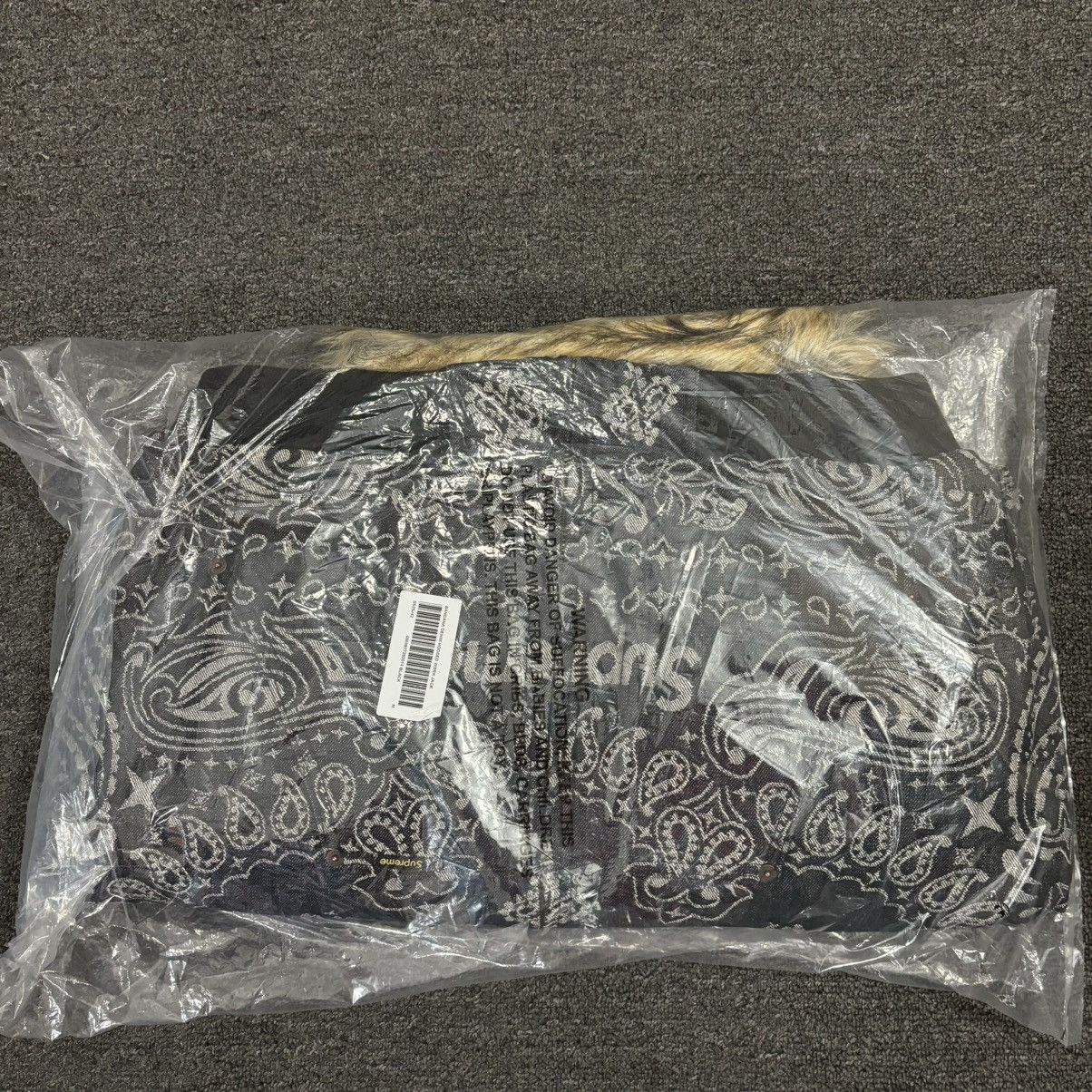 Supreme Supreme Bandana Jacquard Denim Hooded Work Jacket Medium NWT Size US M / EU 48-50 / 2 - 6 Thumbnail