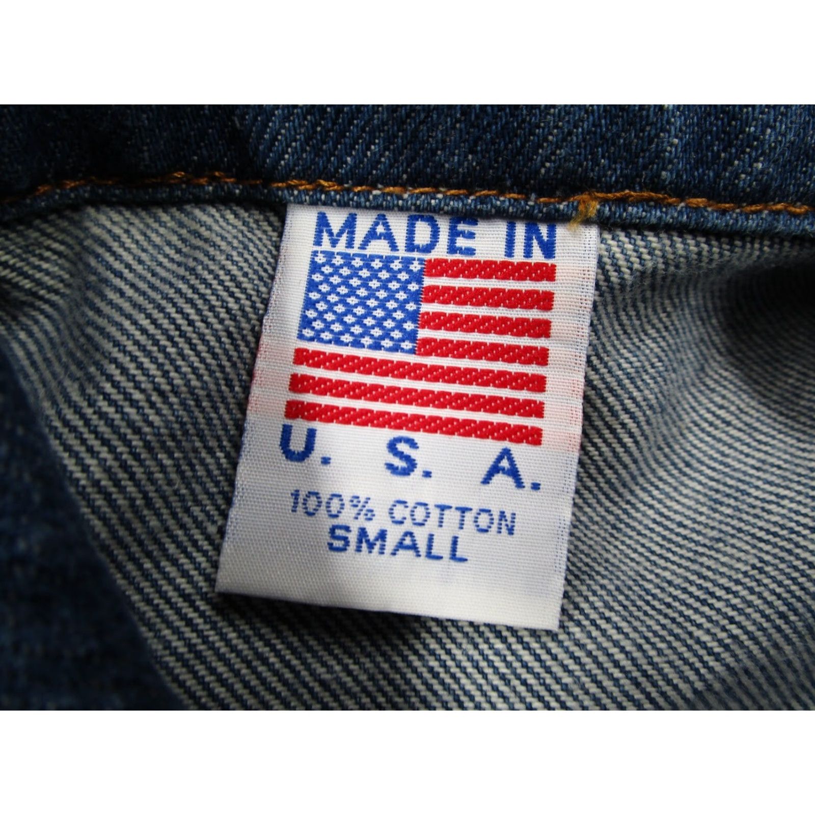 Vintage Tyca Denim Vest Mens Small Blue Button Up Embroidered Eagle Made in USA Vest Size US S / EU 44-46 / 1 - 2 Thumbnail