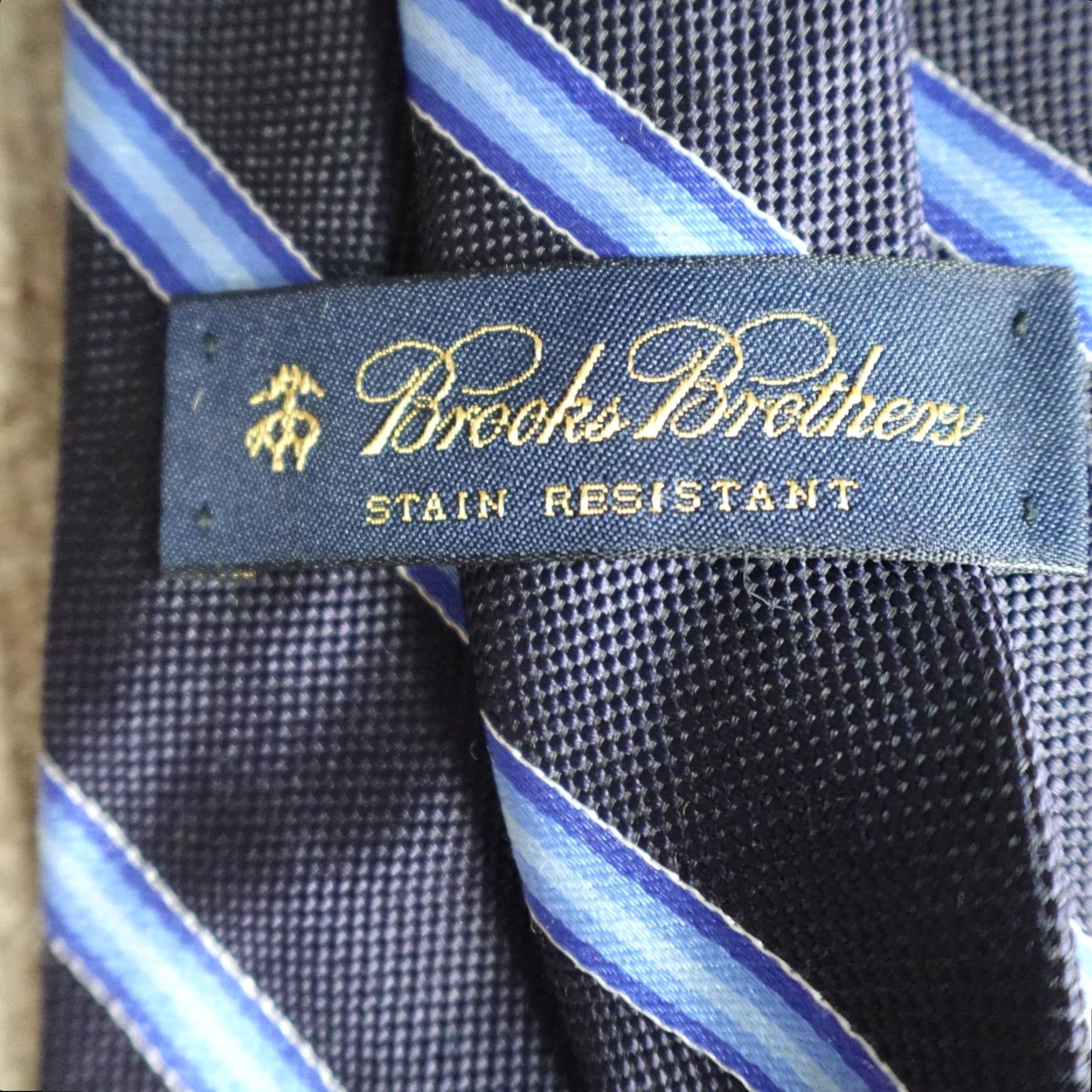 Brooks Brothers Brooks Brothers Tie Blue Striped Repp Regimental Silk Made in USA Size ONE SIZE - 5 Thumbnail