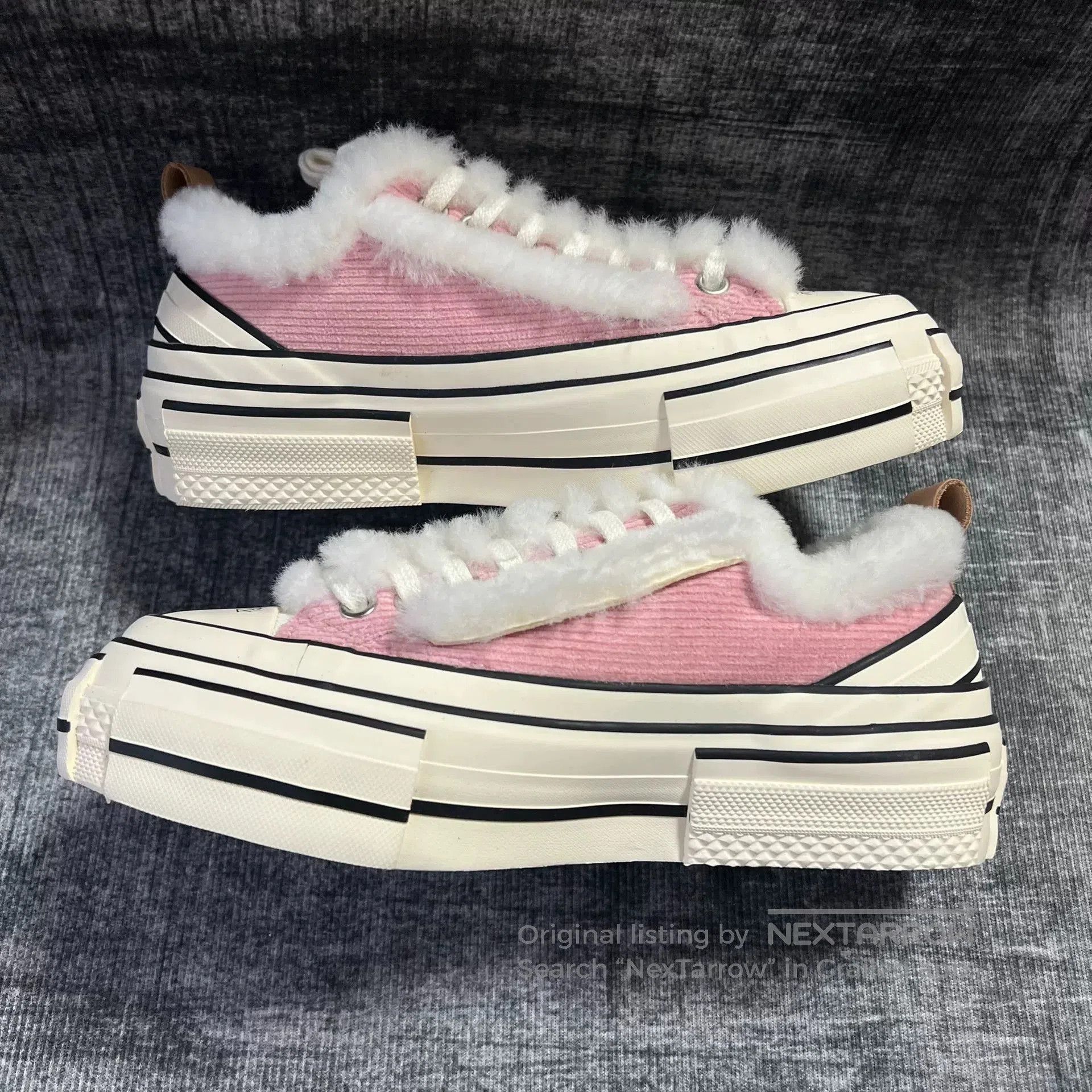 Adidas pink winter warmers plush casual sneakers. Size US 6.5 / IT 36.5 - 4 Thumbnail
