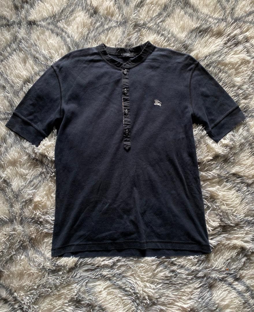 Burberry BURBERRY BLACK LABEL Henley neck T-shirt size 2 Size US S / EU 44-46 / 1 - 2 Thumbnail