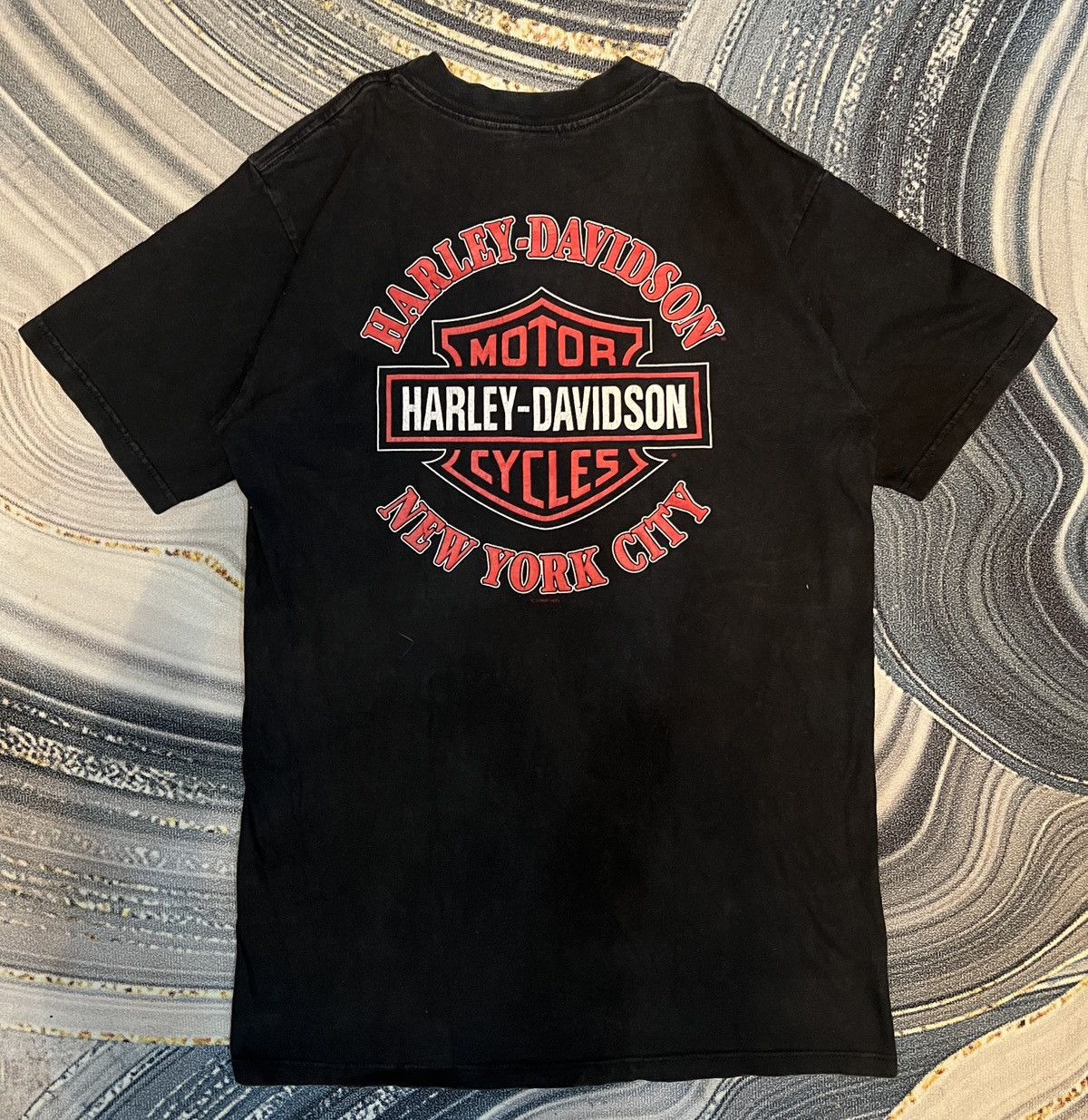 Harley Davidson Vintage 1997 Harley Davidson Eagle Flames tee Size US M / EU 48-50 / 2 - 6 Thumbnail