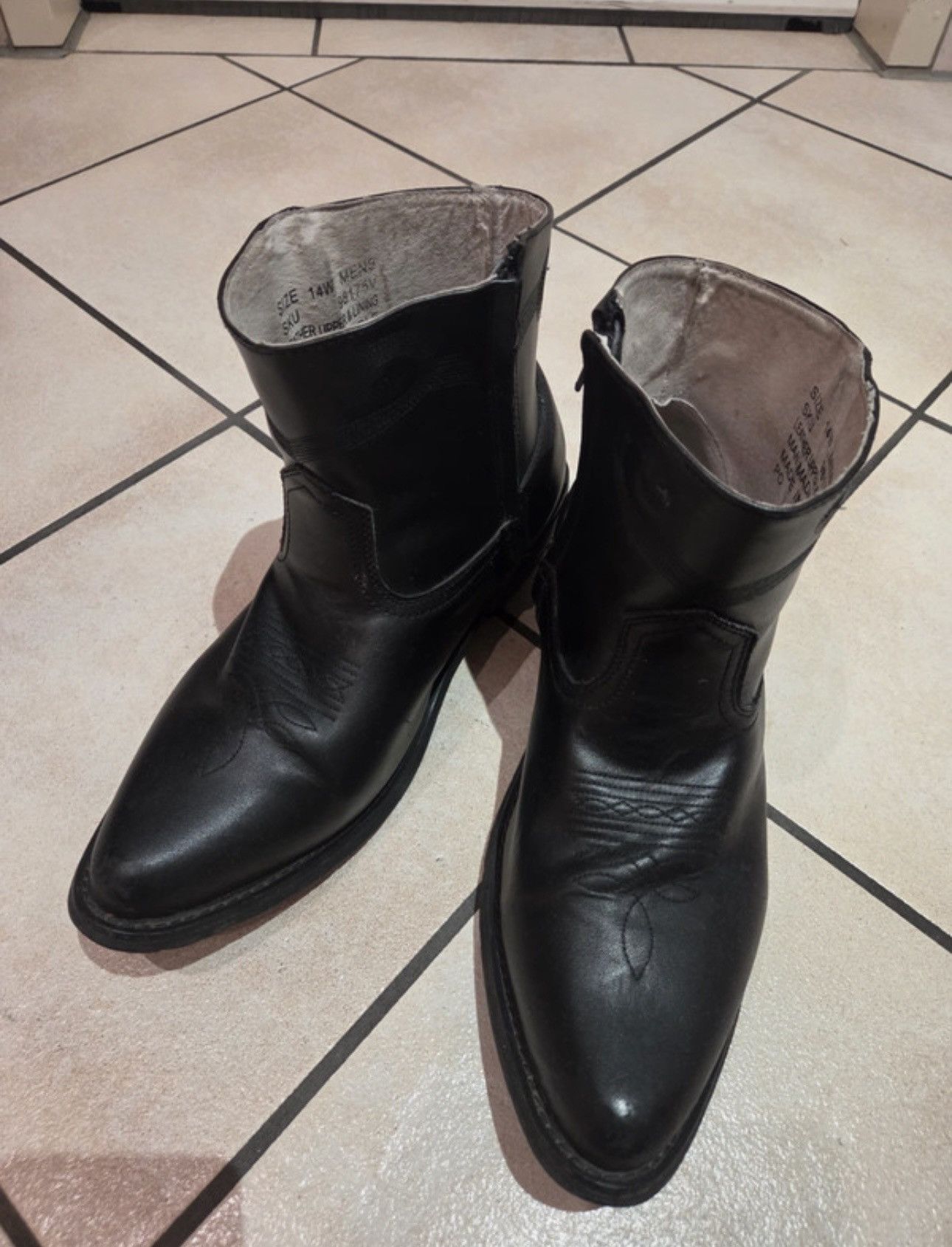 Vintage Real Leather Cowboys Boots Size US 14 / EU 47 - 1 Thumbnail